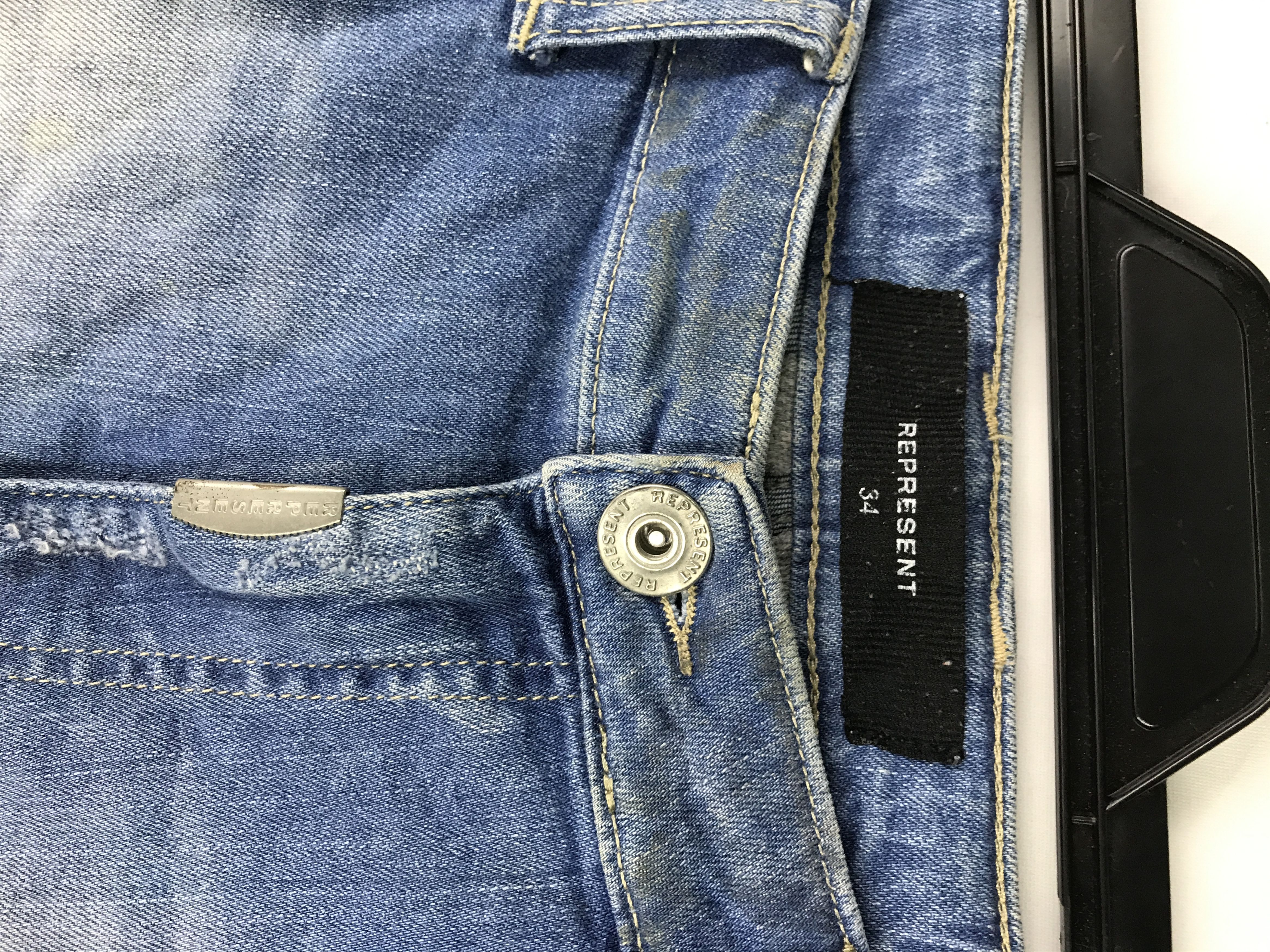 Represent Clo. Represent Biker Jeans Destroy Distressed Denim Size US 34 / EU 50 - 5 Thumbnail