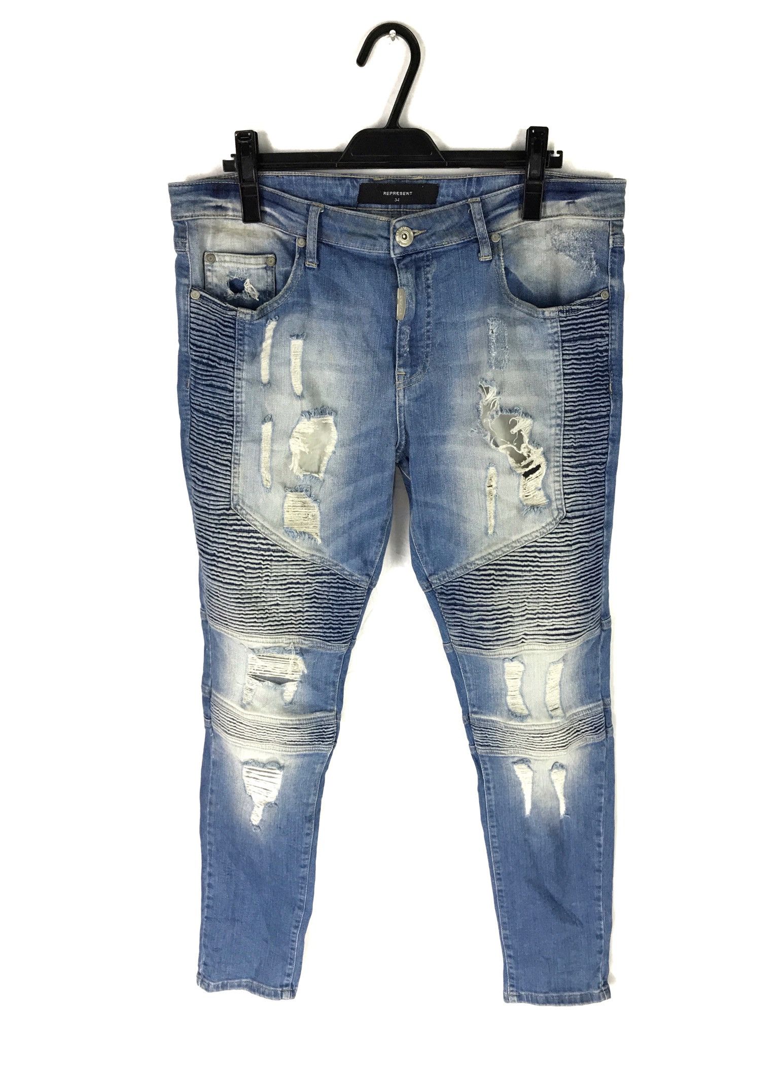 Blowup Jeans With Distressed Logo main image 0