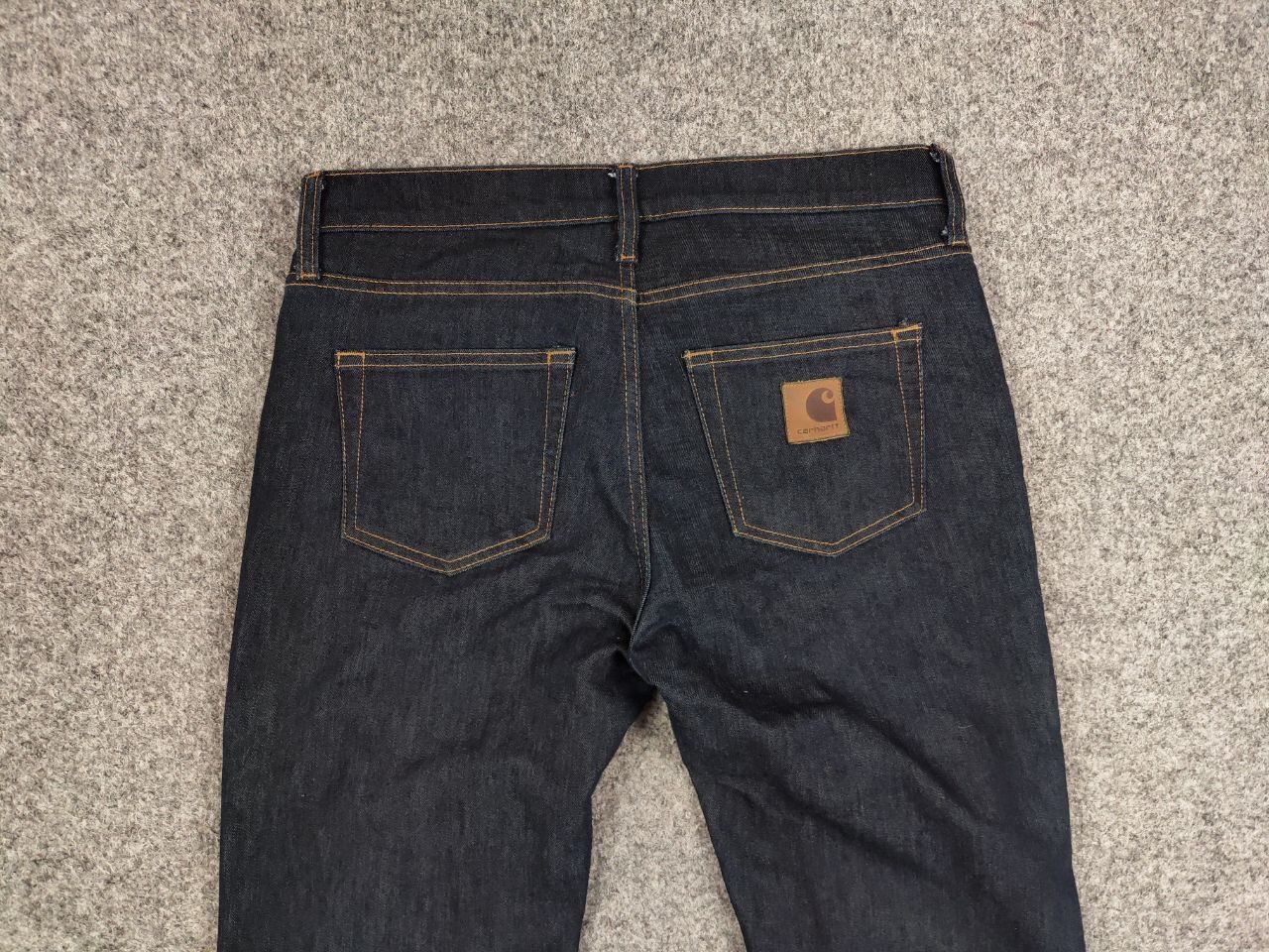 Carhartt Carhartt Wip Rebel Pant Dark Blue Logo Denim Jeans Size US 31 - 14 Thumbnail