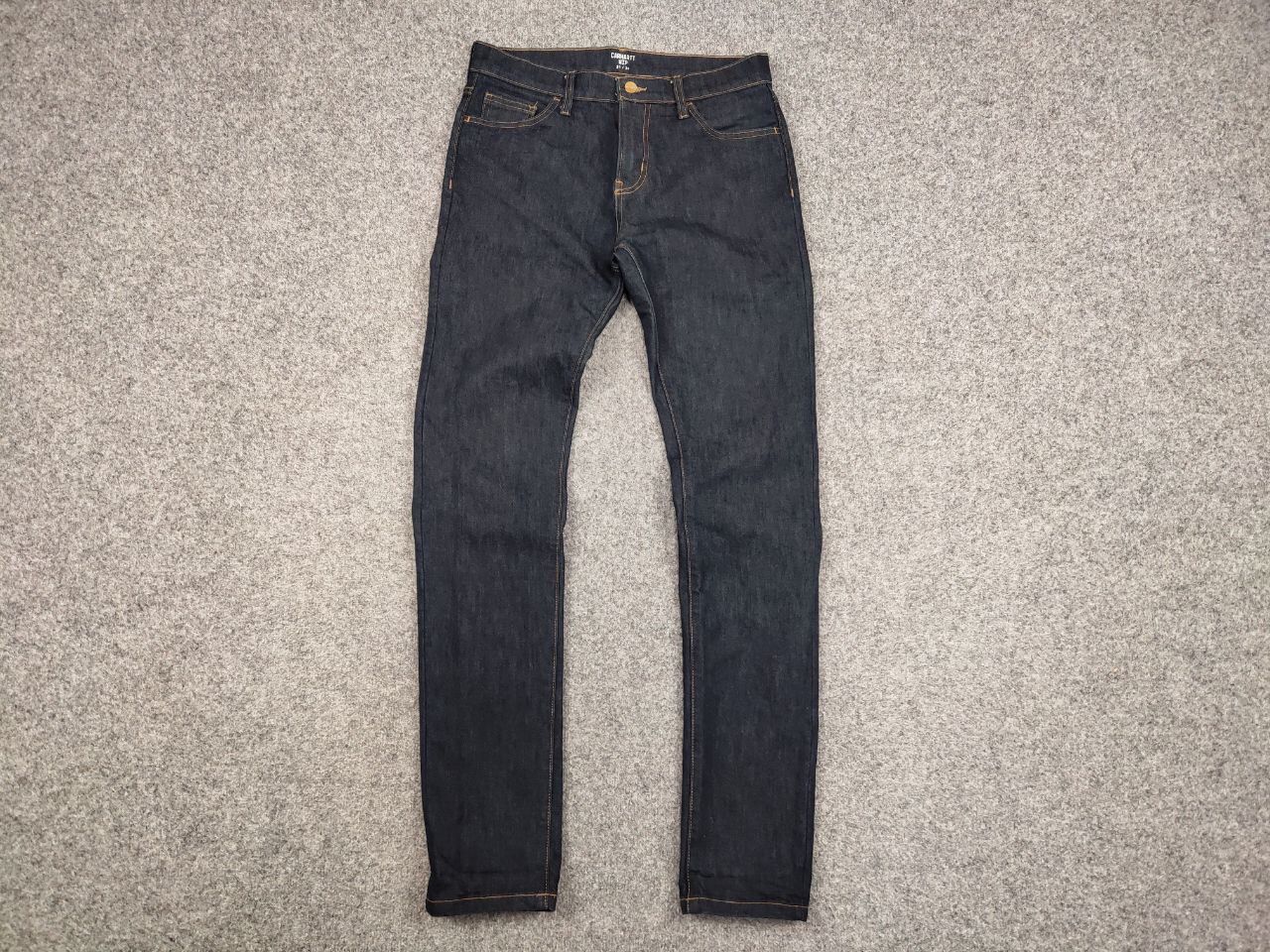 Carhartt Carhartt Wip Rebel Pant Dark Blue Logo Denim Jeans Size US 31 - 12 Thumbnail