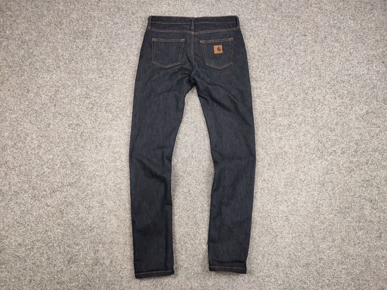 Carhartt Carhartt Wip Rebel Pant Dark Blue Logo Denim Jeans Size US 31 - 13 Thumbnail