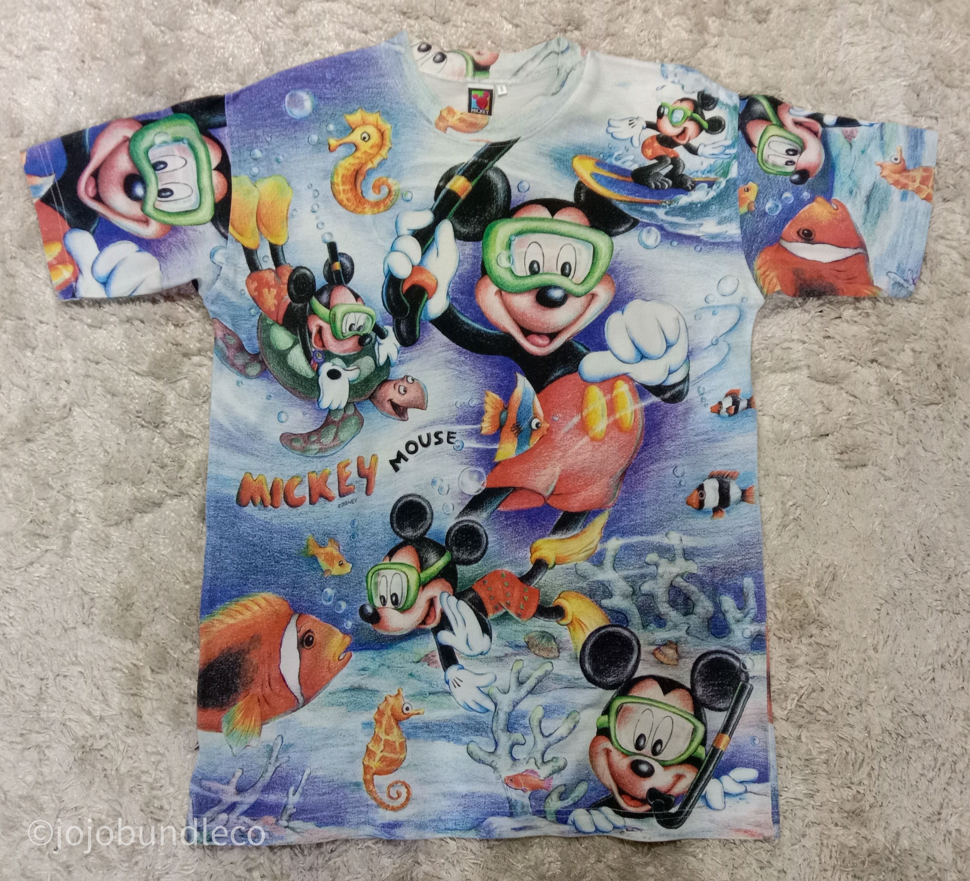 Vtg Mickey Mouse Full Print shirt