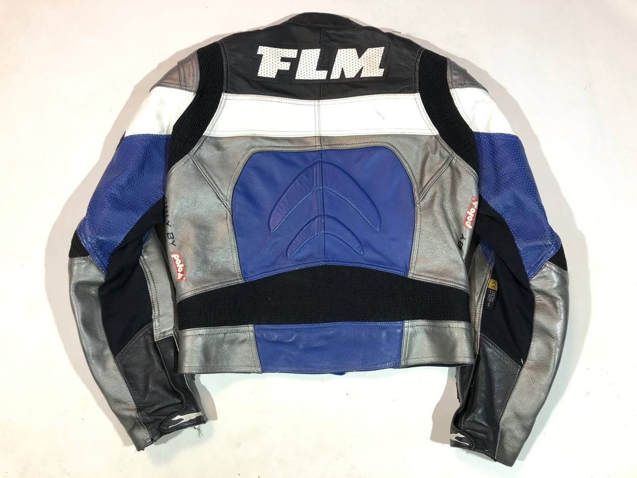 Vintage FLM Leather Moto Racing Jacket Size US L / EU 52-54 / 3 - 8 Thumbnail