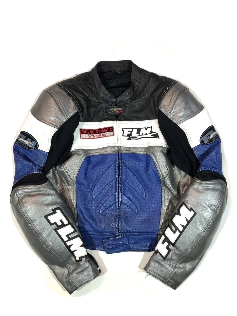 FLM Leather Moto Racing Jacket