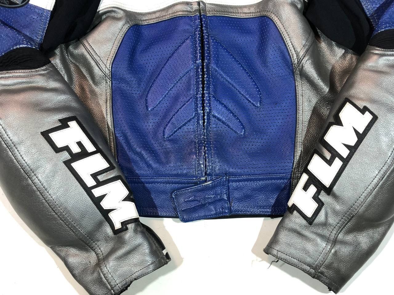 Vintage FLM Leather Moto Racing Jacket Size US L / EU 52-54 / 3 - 7 Thumbnail