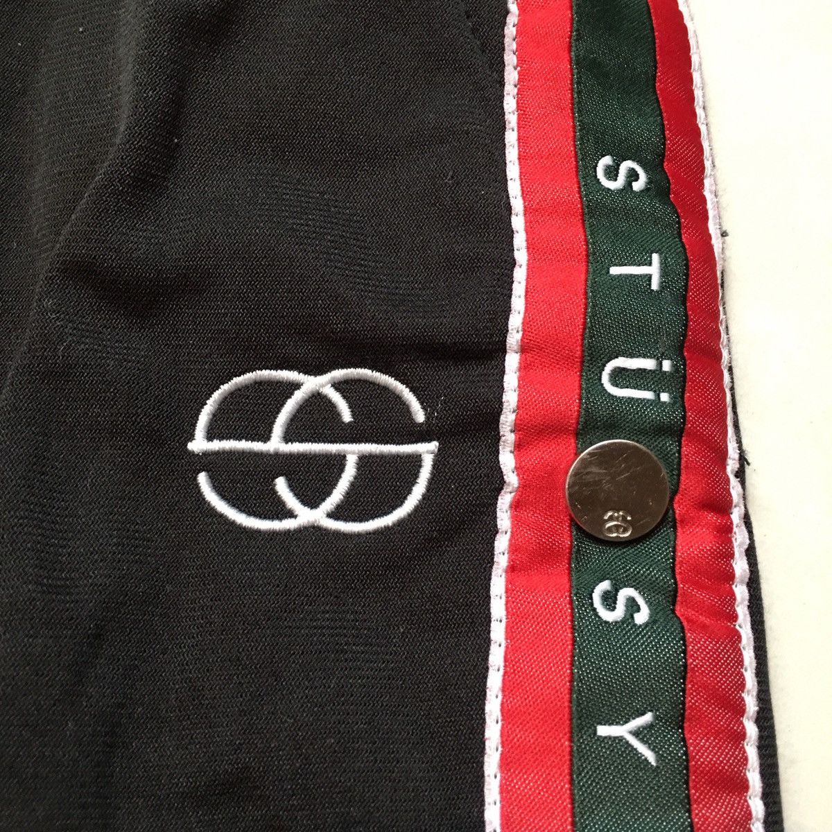 Stussy Vintage Stussy Rip Off Gucci Track Pants / Swwatpants Size US 30 / EU 46 - 3 Thumbnail