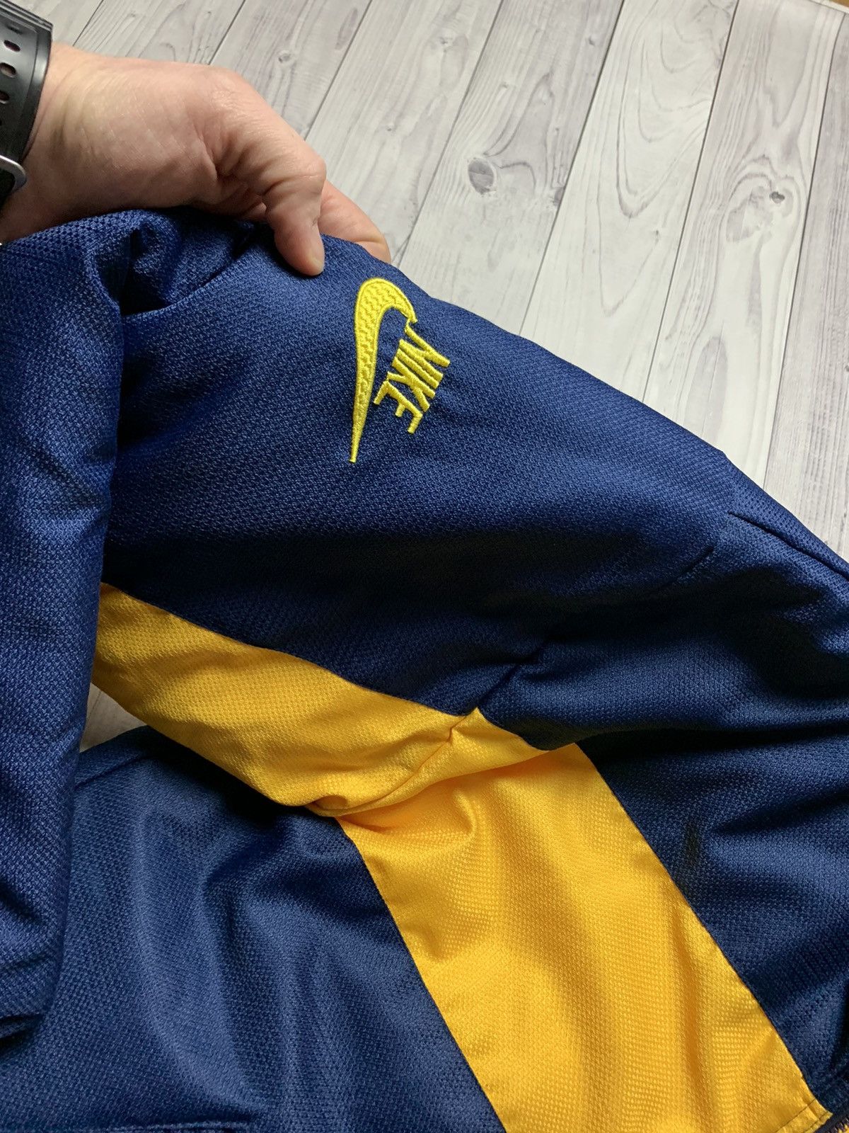 Nike × Vintage Vintage Nike jacket big logo swoosh Yellow/ Navy size S Size US S / EU 44-46 / 1 - 11 Thumbnail