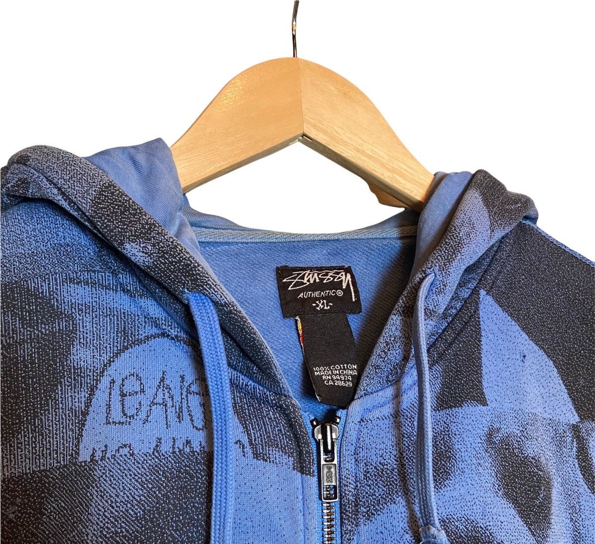 Stussy Vintage 00s Stussy Big And Meaty Bull Dog Distressed Hoodie Size US XL / EU 56 / 4 - 3 Thumbnail