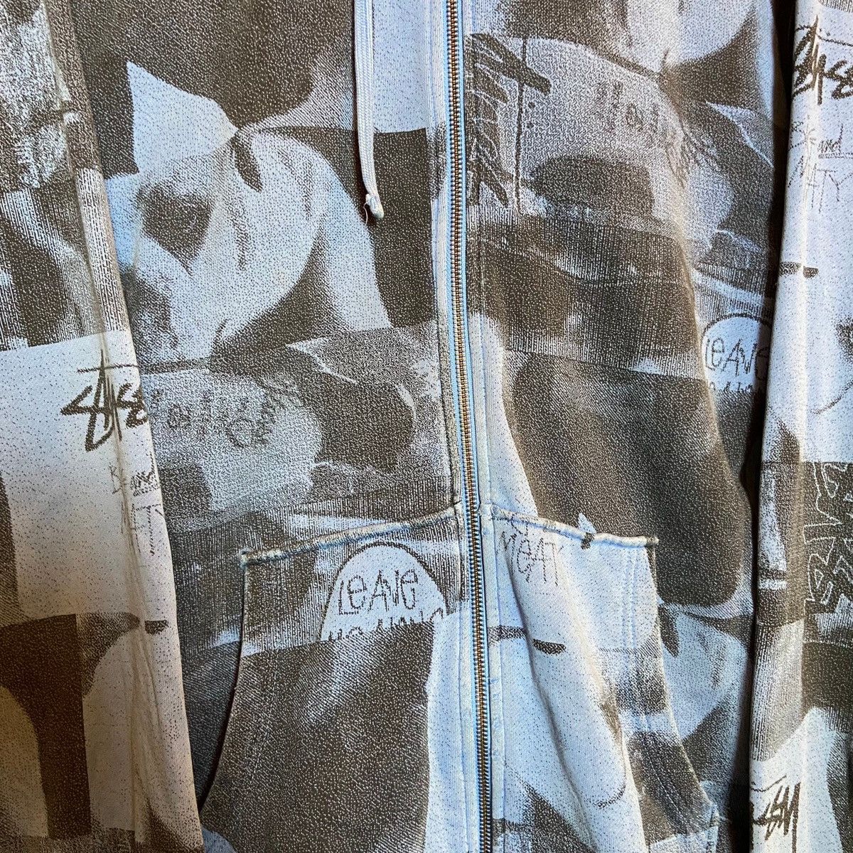 Stussy Vintage 00s Stussy Big And Meaty Bull Dog Distressed Hoodie Size US XL / EU 56 / 4 - 6 Thumbnail