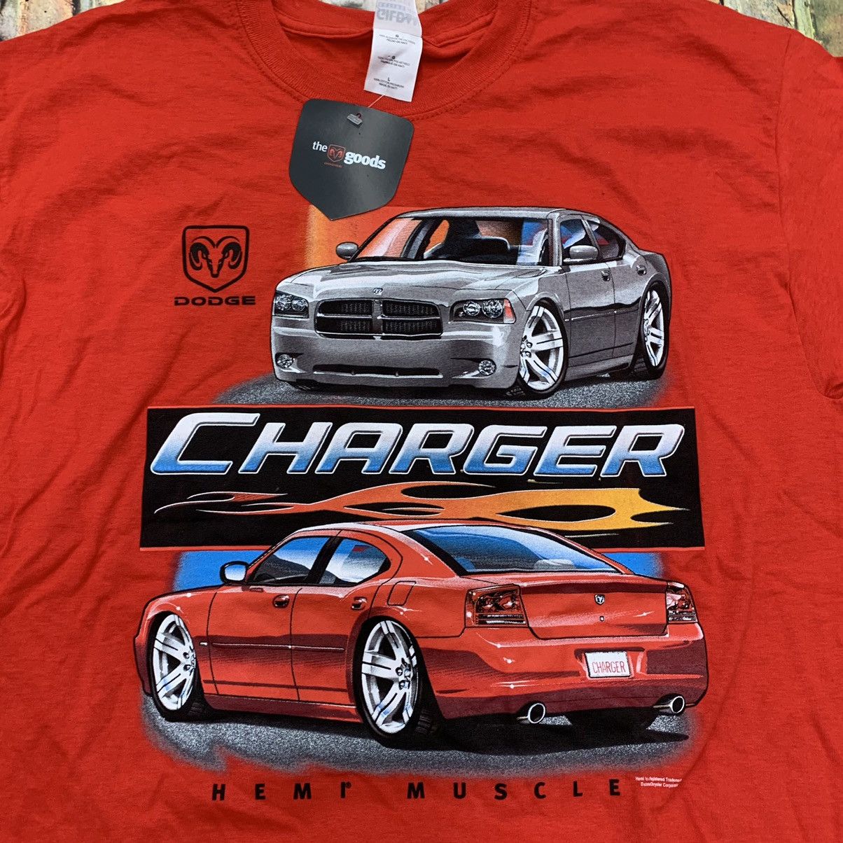 Gildan × Vintage Vintage Dodge Charger tee Size US L / EU 52-54 / 3 - 2 Thumbnail