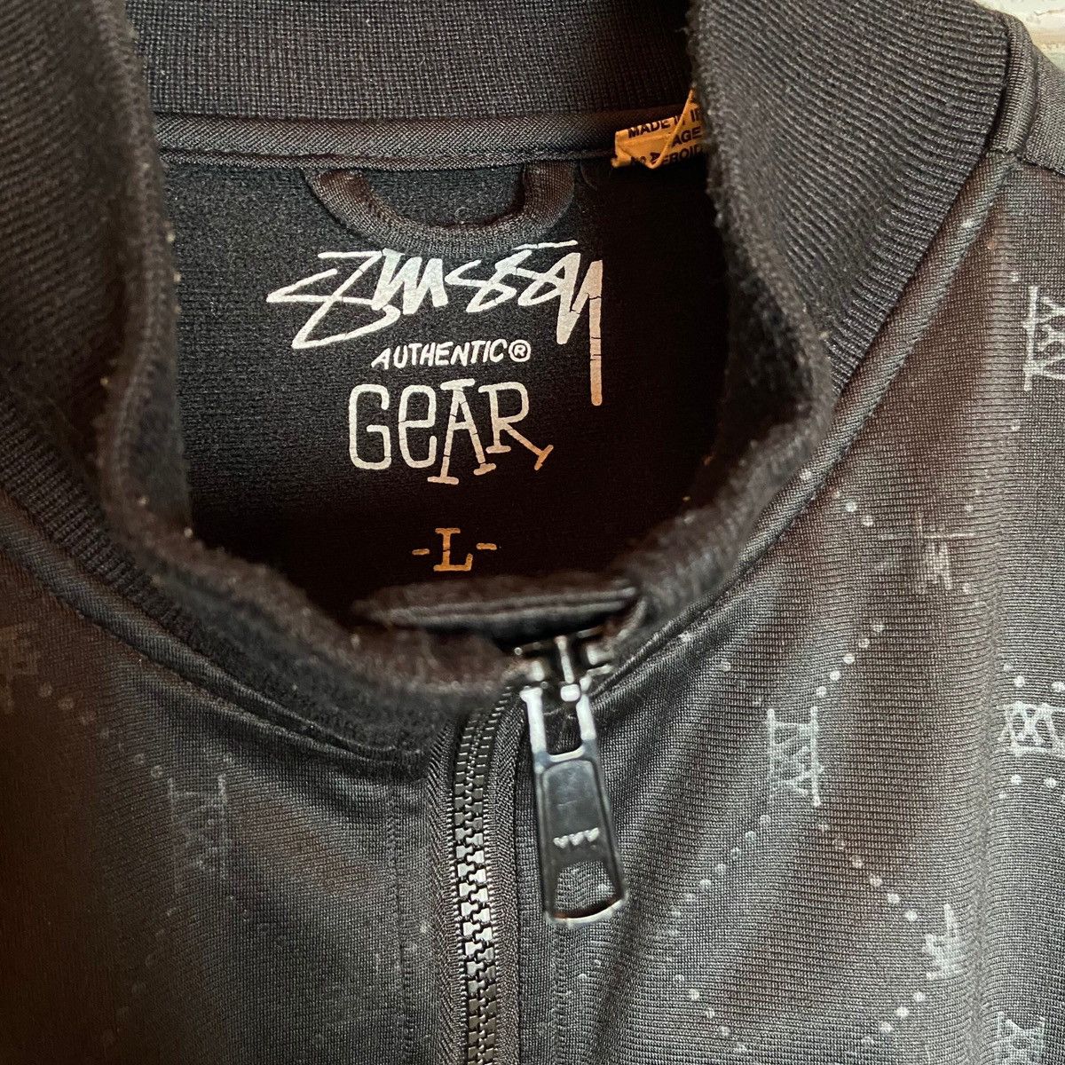 Stussy Vintage 00s Stussy Monogram Jacket Tracksuit / Y2K Size US L / EU 52-54 / 3 - 6 Thumbnail