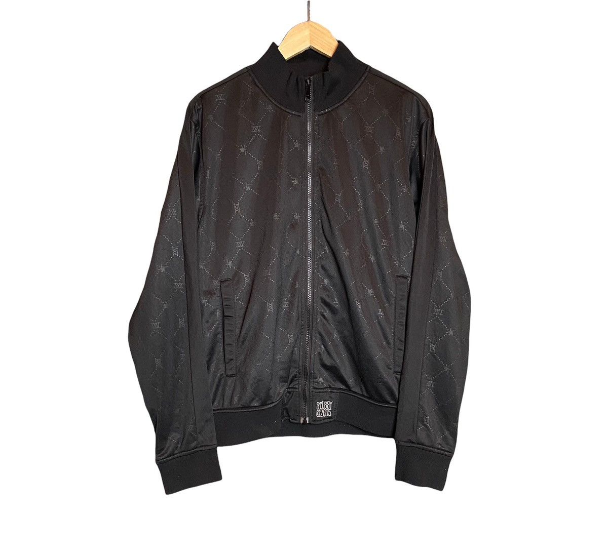 Stussy Vintage 00s Stussy Monogram Jacket Tracksuit / Y2K Size US L / EU 52-54 / 3 - 1 Thumbnail