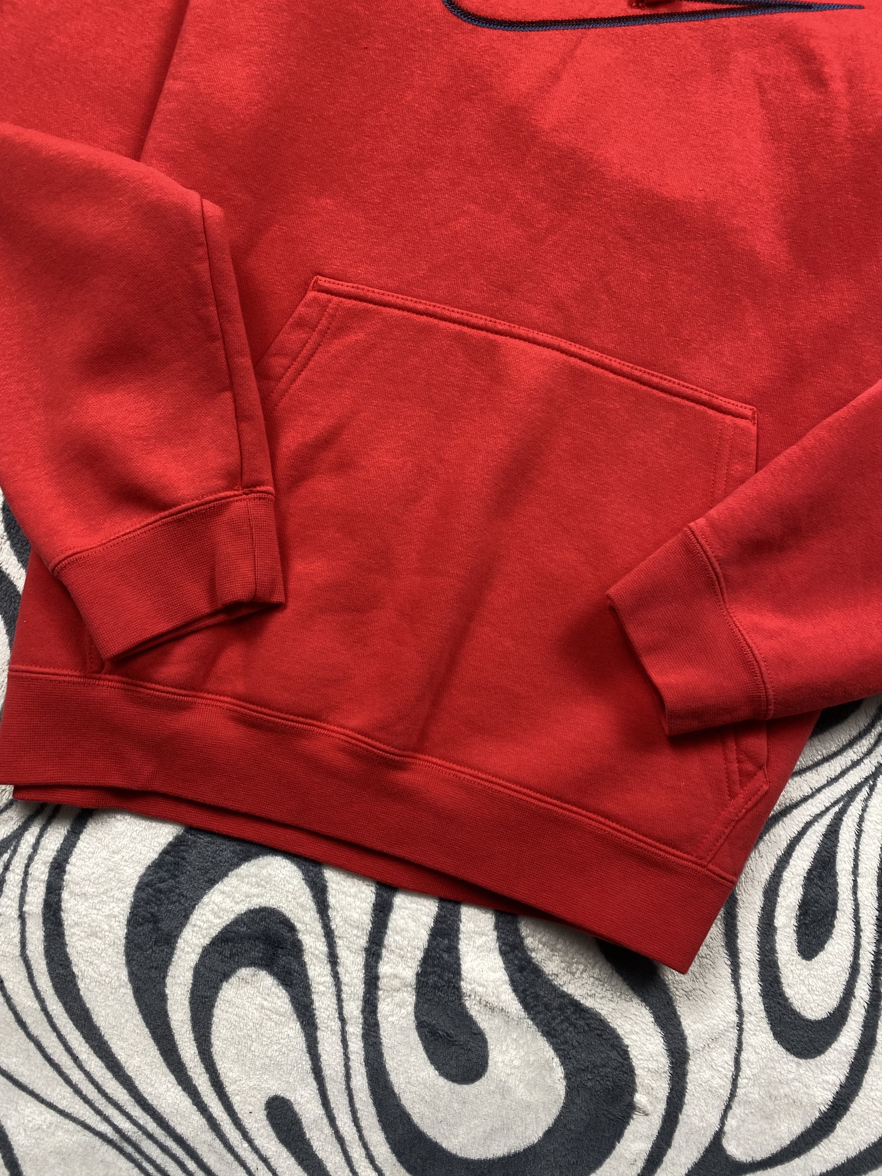 Nike × Vintage Nike Vintage Center Logo Swoosh Mens Hoodie Y2K Drill Size US L / EU 52-54 / 3 - 4 Thumbnail