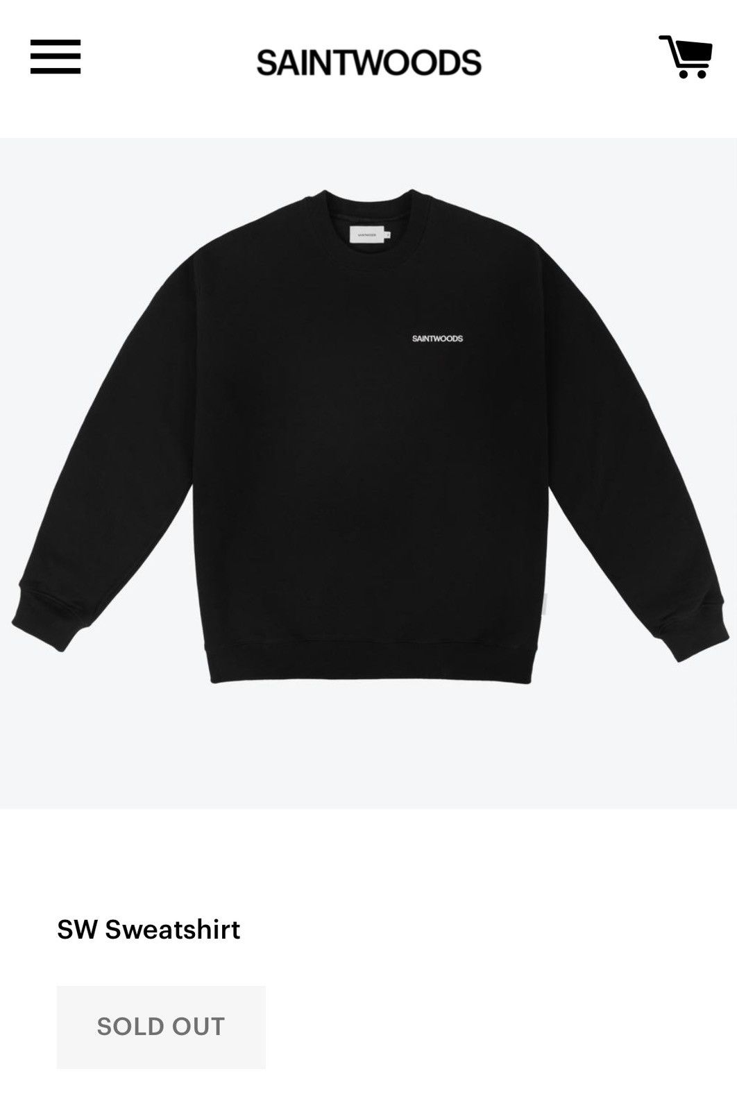 Saintwoods Logo crewneck Size US L / EU 52-54 / 3 - 2 Thumbnail