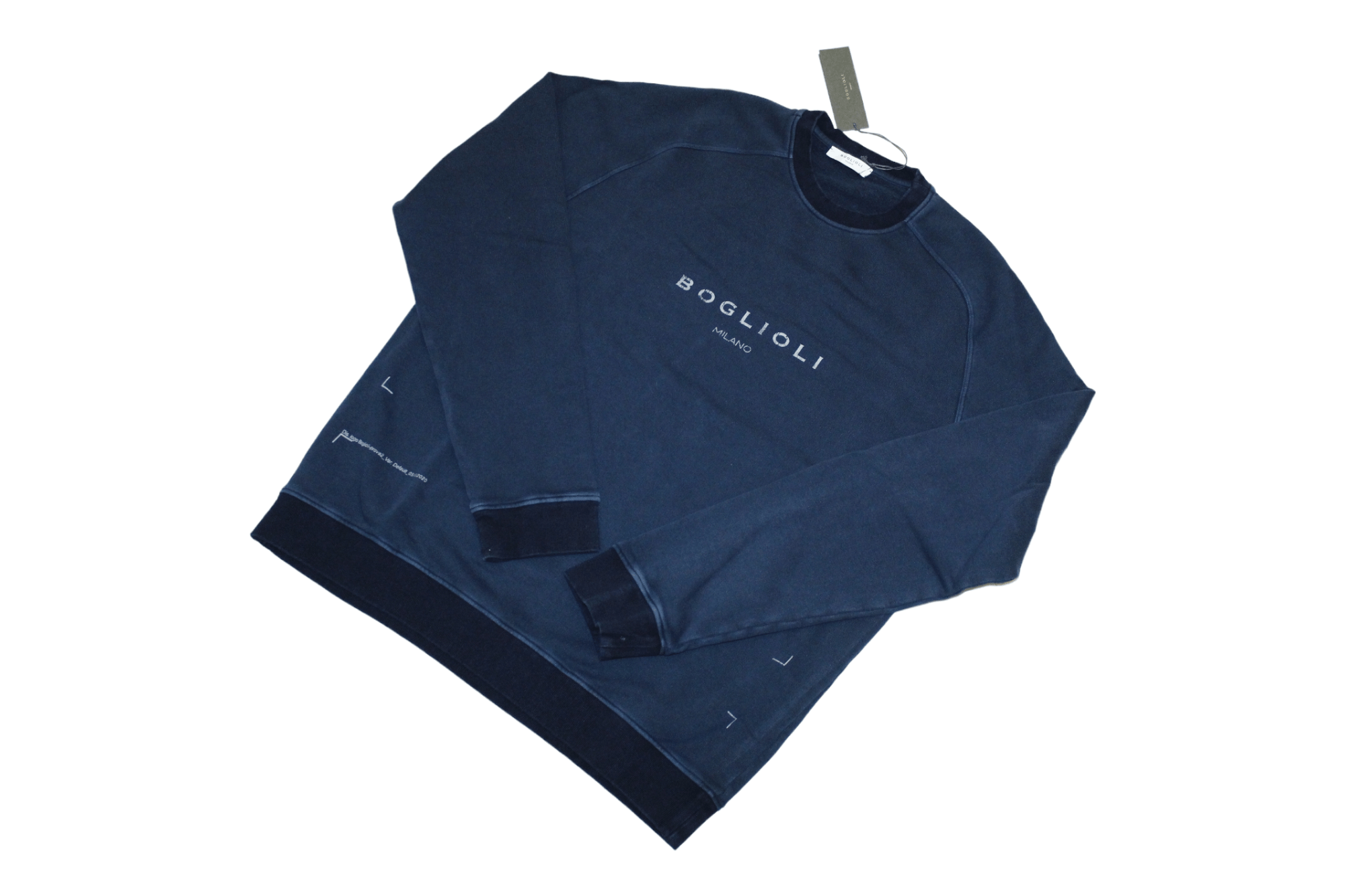 Boglioli Boglioli Faded Fabric Logo Print Sweatshirt Size US M / EU 48-50 / 2 - 5 Thumbnail