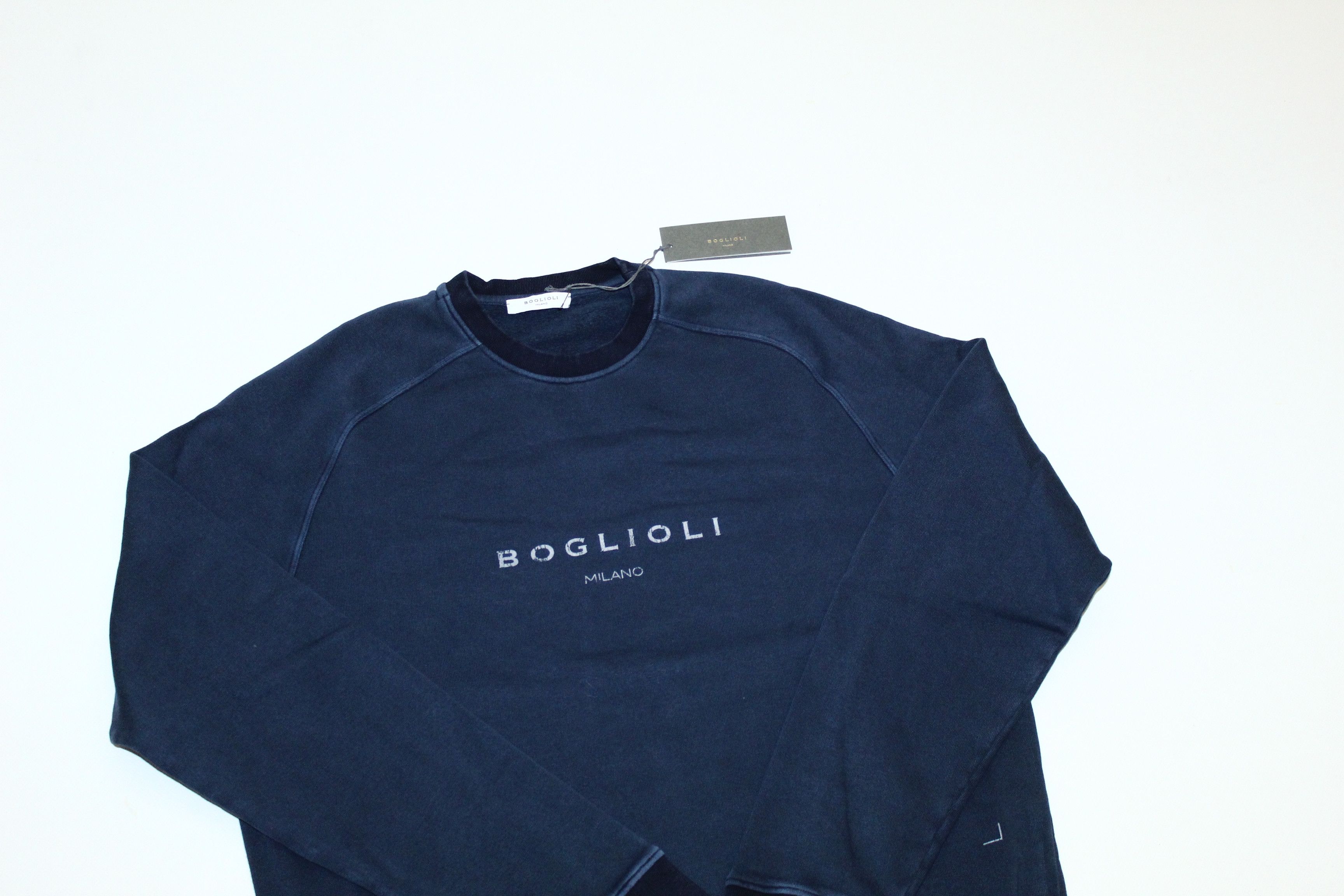Boglioli Boglioli Faded Fabric Logo Print Sweatshirt Size US M / EU 48-50 / 2 - 12 Thumbnail