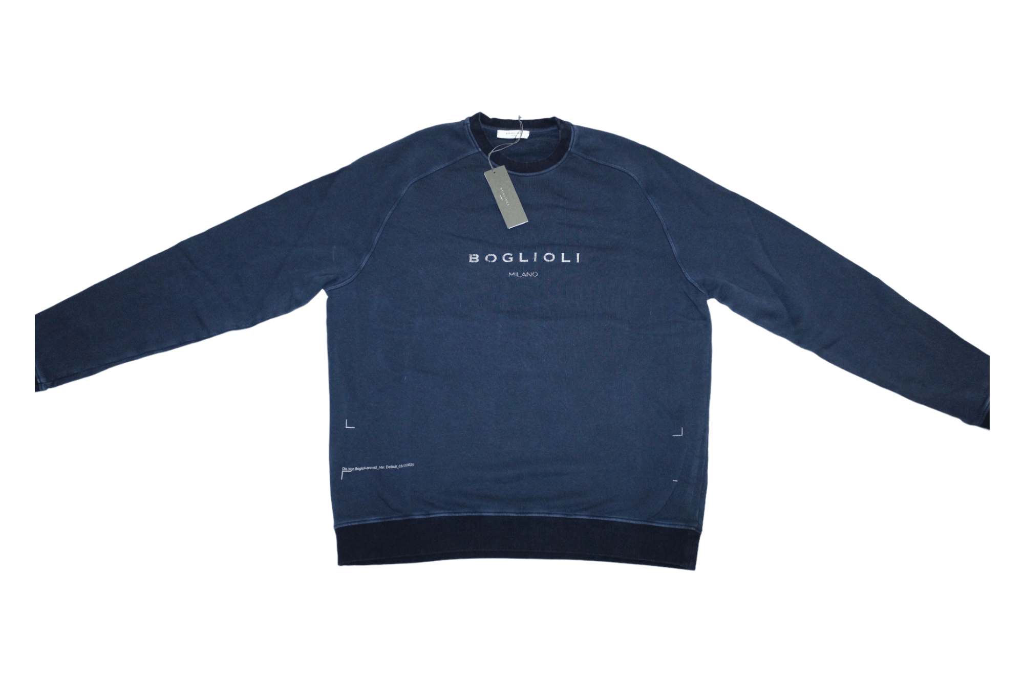 Boglioli Boglioli Faded Fabric Logo Print Sweatshirt Size US M / EU 48-50 / 2 - 2 Thumbnail