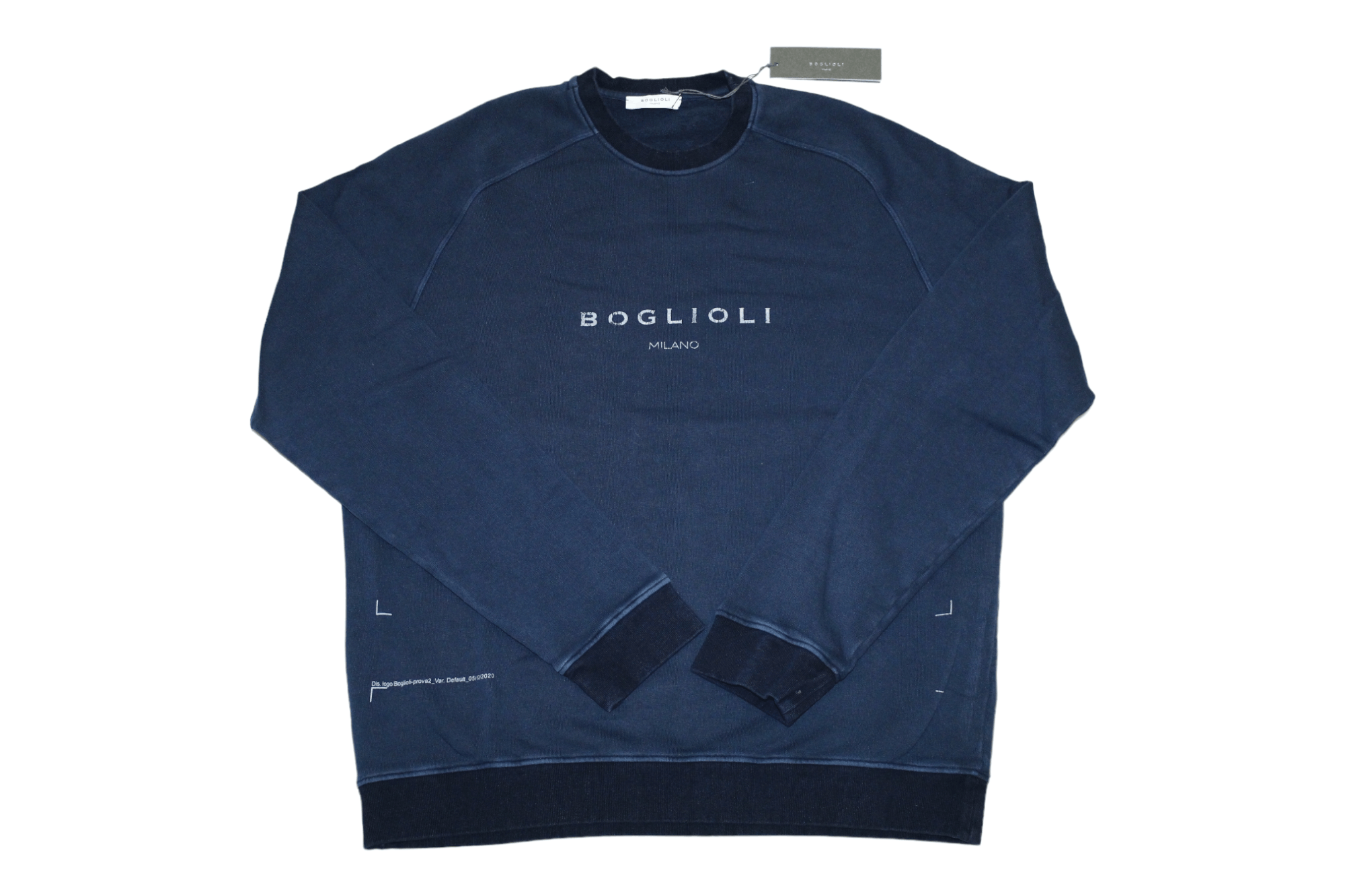 Boglioli Boglioli Faded Fabric Logo Print Sweatshirt Size US M / EU 48-50 / 2 - 1 Thumbnail