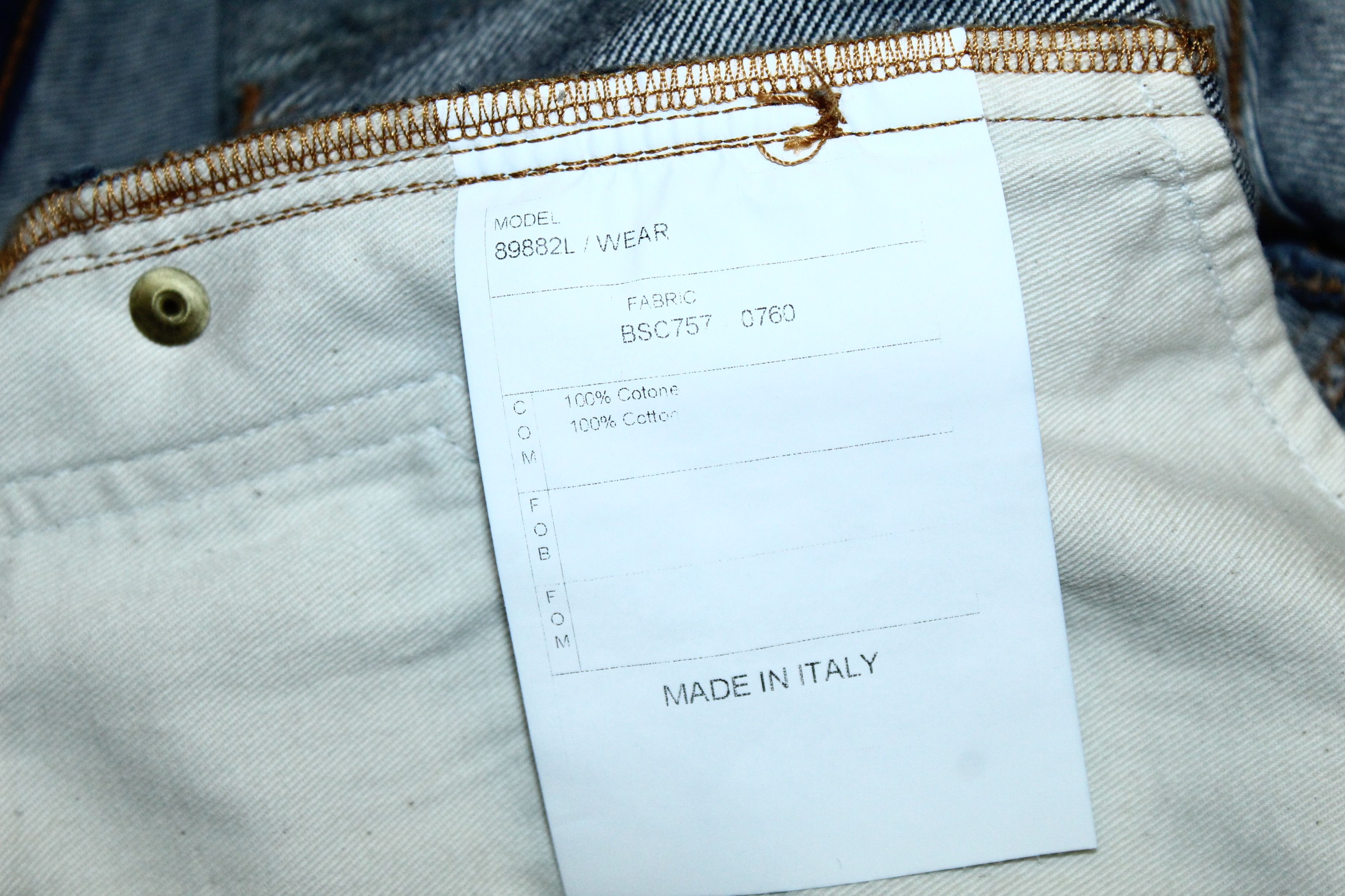 Boglioli Boglioli Straight Leg Raw Denim Jeans Indigo Dyed (rrp 460€) Size US 34 / EU 50 - 8 Thumbnail