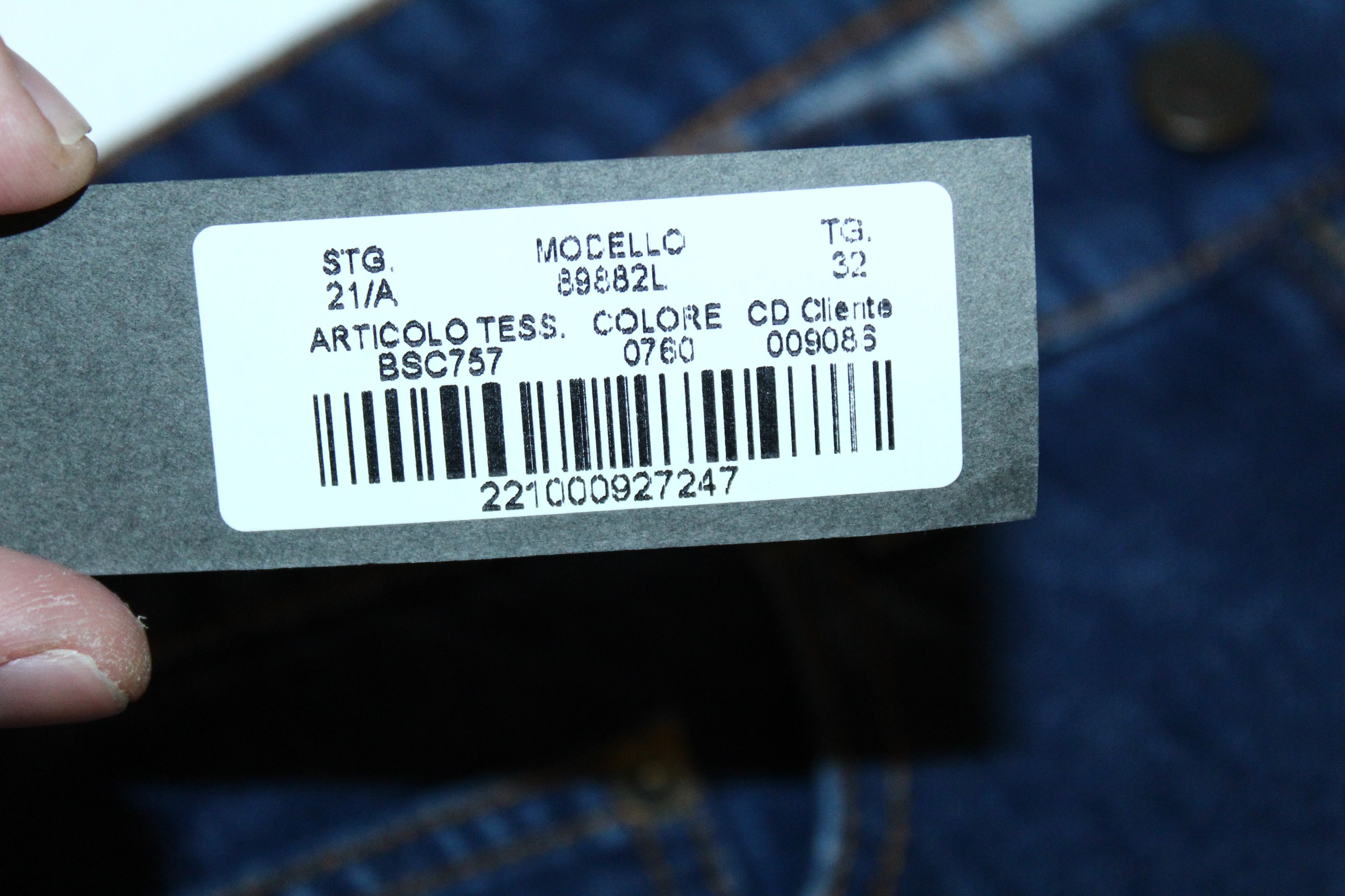 Boglioli Boglioli Straight Leg Raw Denim Jeans Indigo Dyed (rrp 460€) Size US 34 / EU 50 - 7 Thumbnail