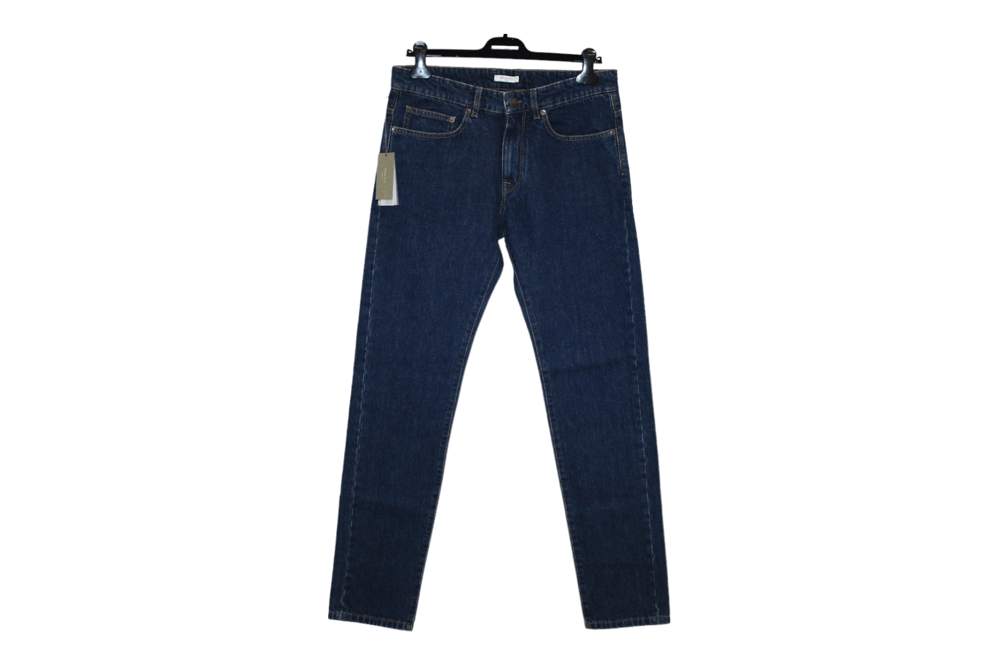 Boglioli Boglioli Straight Leg Raw Denim Jeans Indigo Dyed (rrp 460€) Size US 34 / EU 50 - 2 Thumbnail
