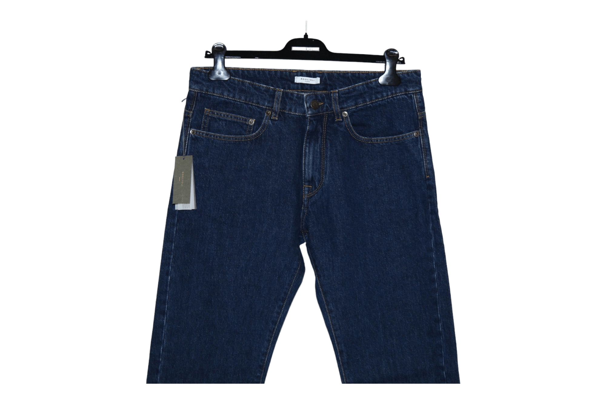Boglioli Boglioli Straight Leg Raw Denim Jeans Indigo Dyed (rrp 460€) Size US 34 / EU 50 - 3 Thumbnail