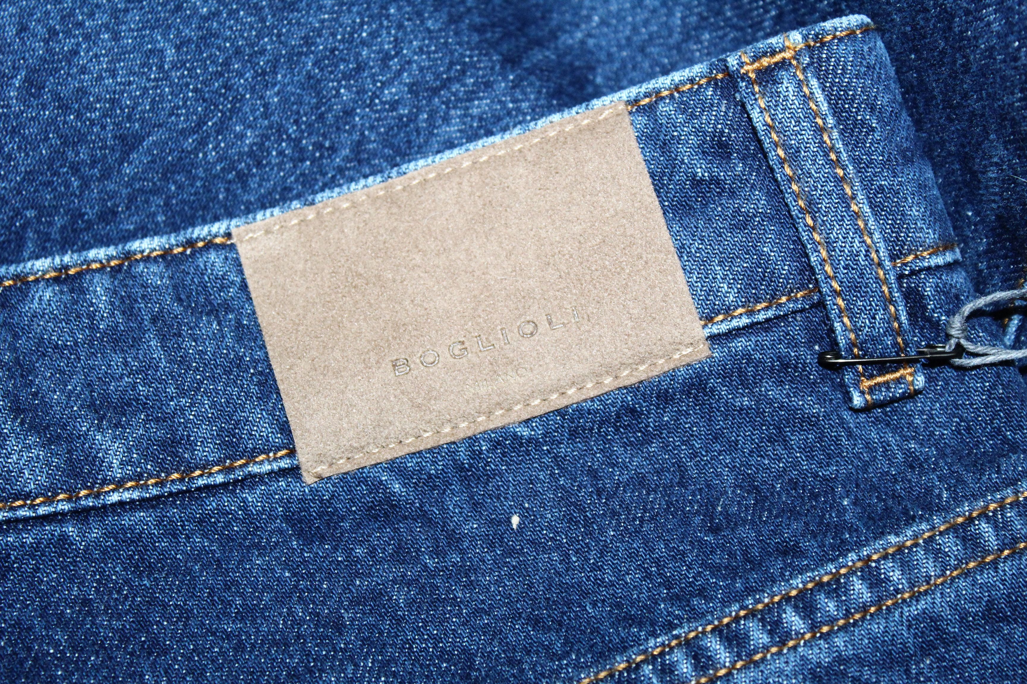 Boglioli Boglioli Straight Leg Raw Denim Jeans Indigo Dyed (rrp 460€) Size US 34 / EU 50 - 10 Thumbnail