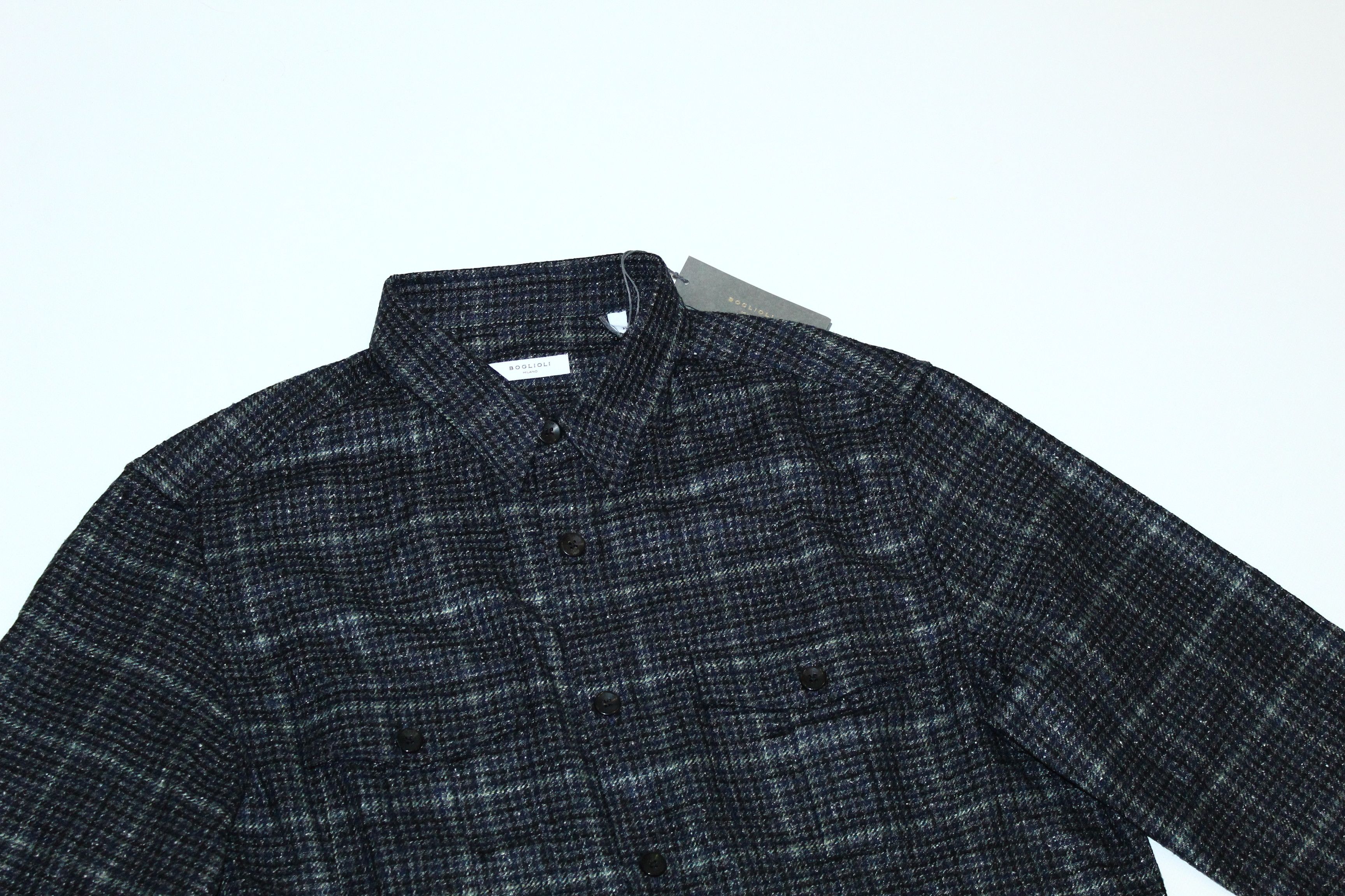 Boglioli 💥 Boglioli Plaid Wool Silk Blend Tweed Jacket Size US XL / EU 56 / 4 - 6 Thumbnail