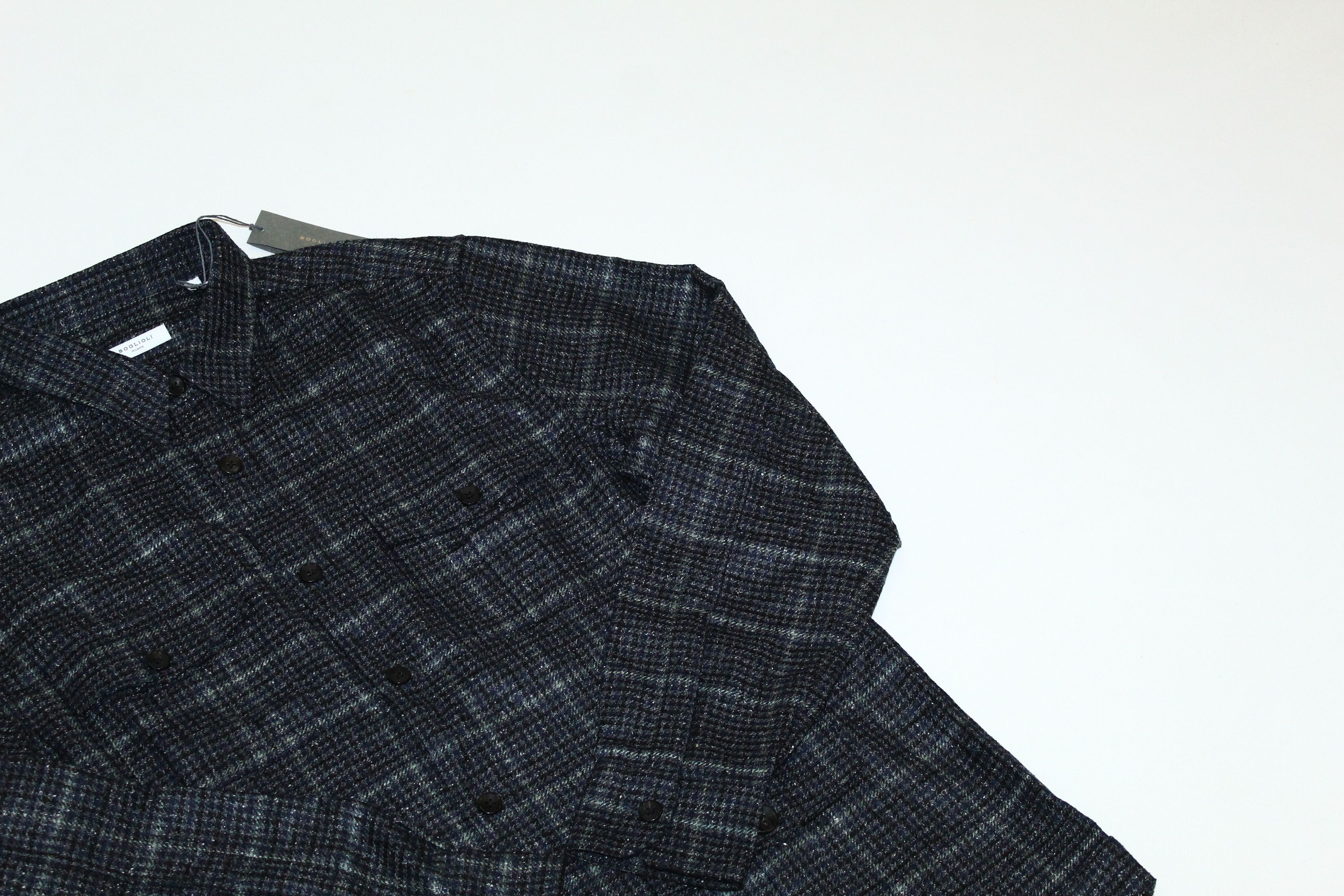 Boglioli 💥 Boglioli Plaid Wool Silk Blend Tweed Jacket Size US XL / EU 56 / 4 - 7 Thumbnail