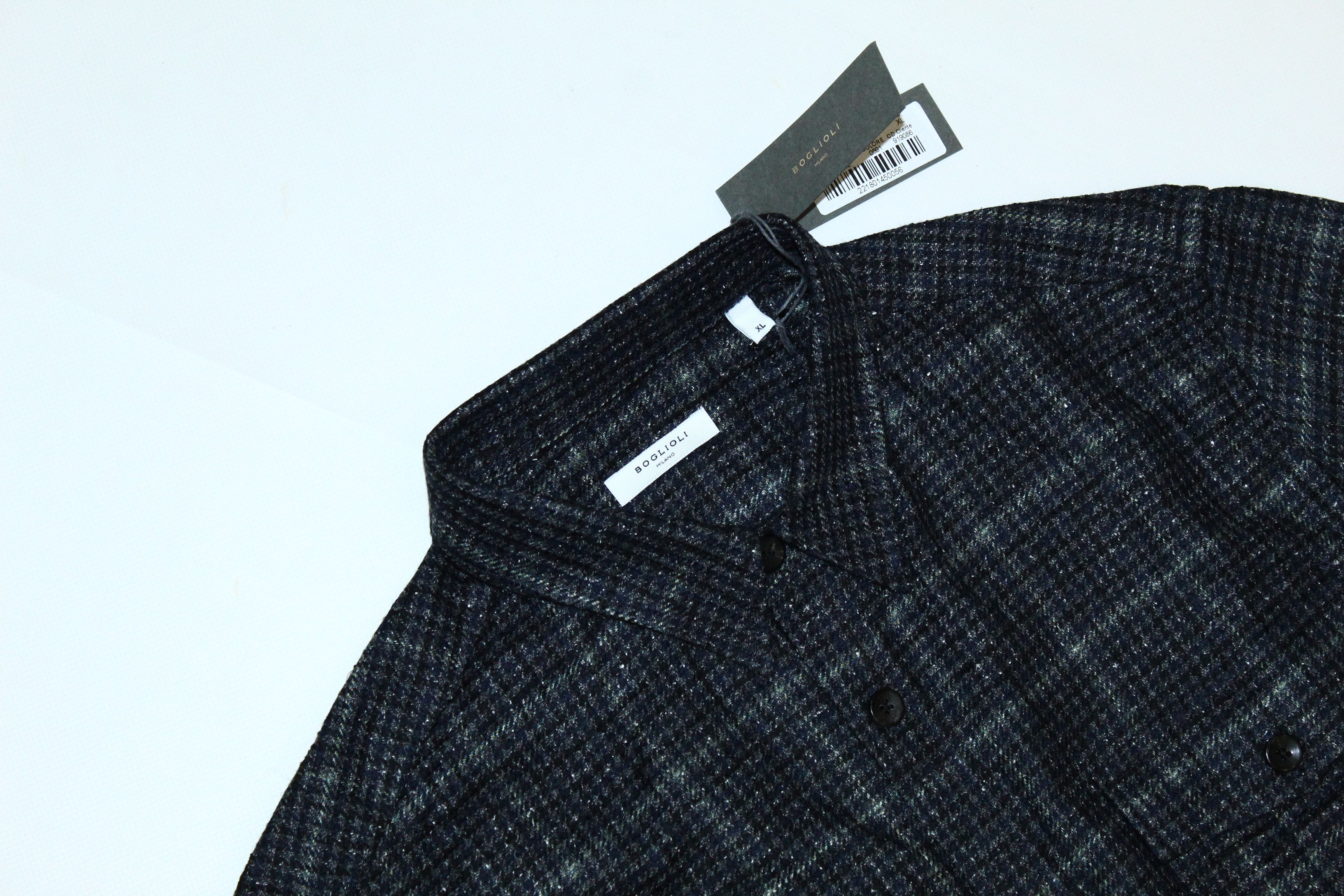 Boglioli 💥 Boglioli Plaid Wool Silk Blend Tweed Jacket Size US XL / EU 56 / 4 - 4 Thumbnail