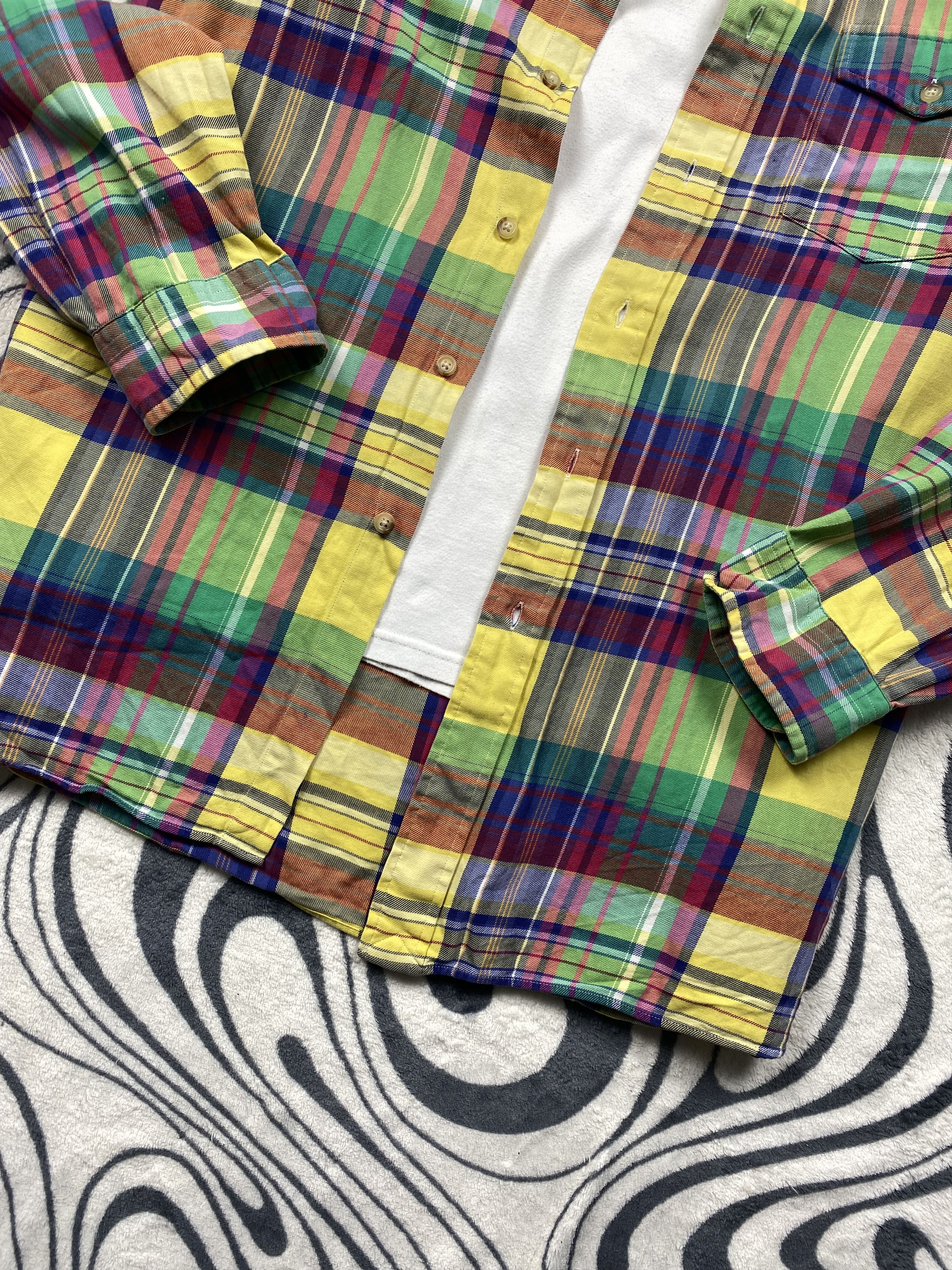 Polo Ralph Lauren Polo Ralph Lauren Mens Flannel Plaid Shirt Size US XL / EU 56 / 4 - 3 Thumbnail