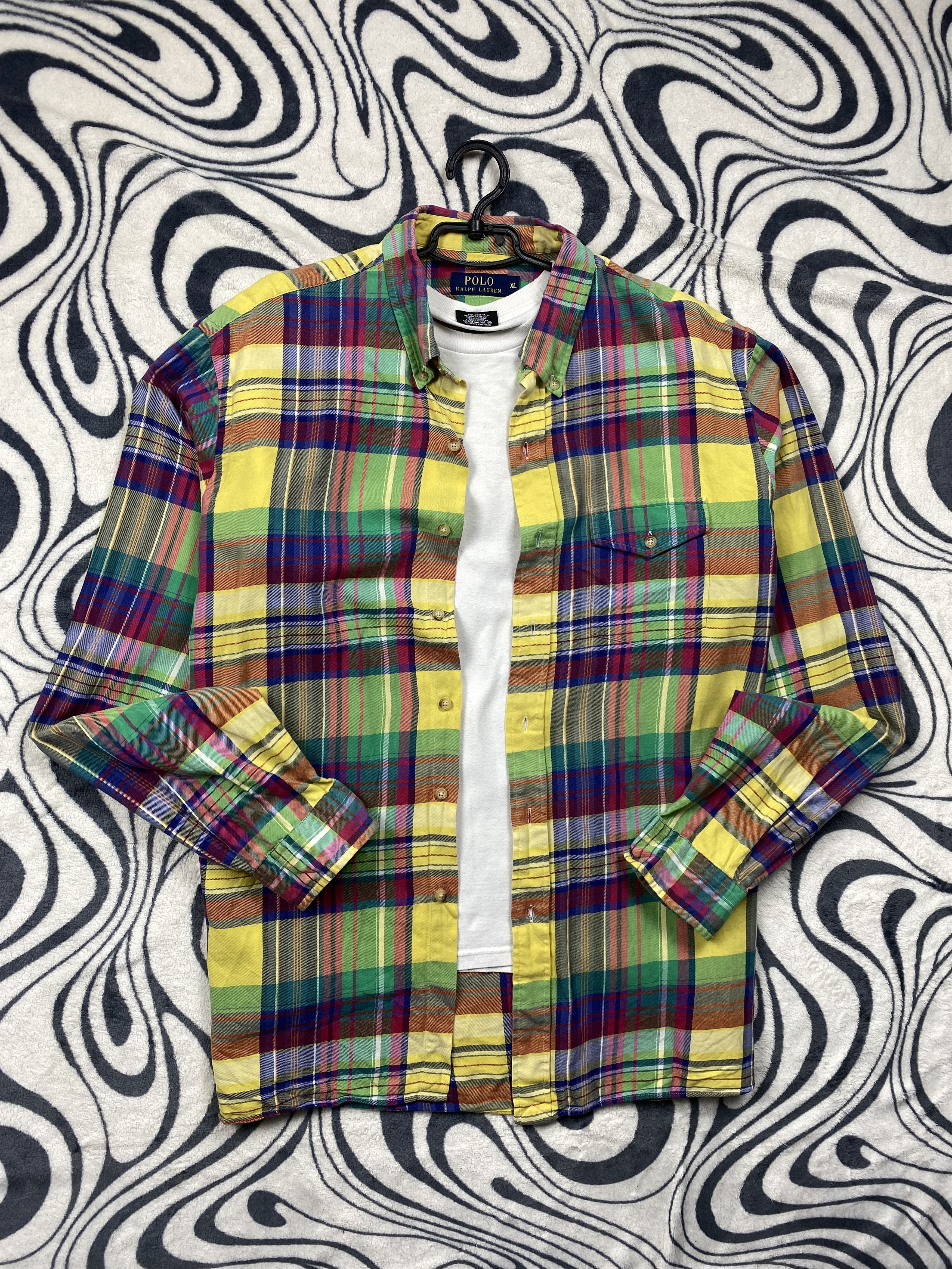 Polo Ralph Lauren Polo Ralph Lauren Mens Flannel Plaid Shirt Size US XL / EU 56 / 4 - 1 Thumbnail