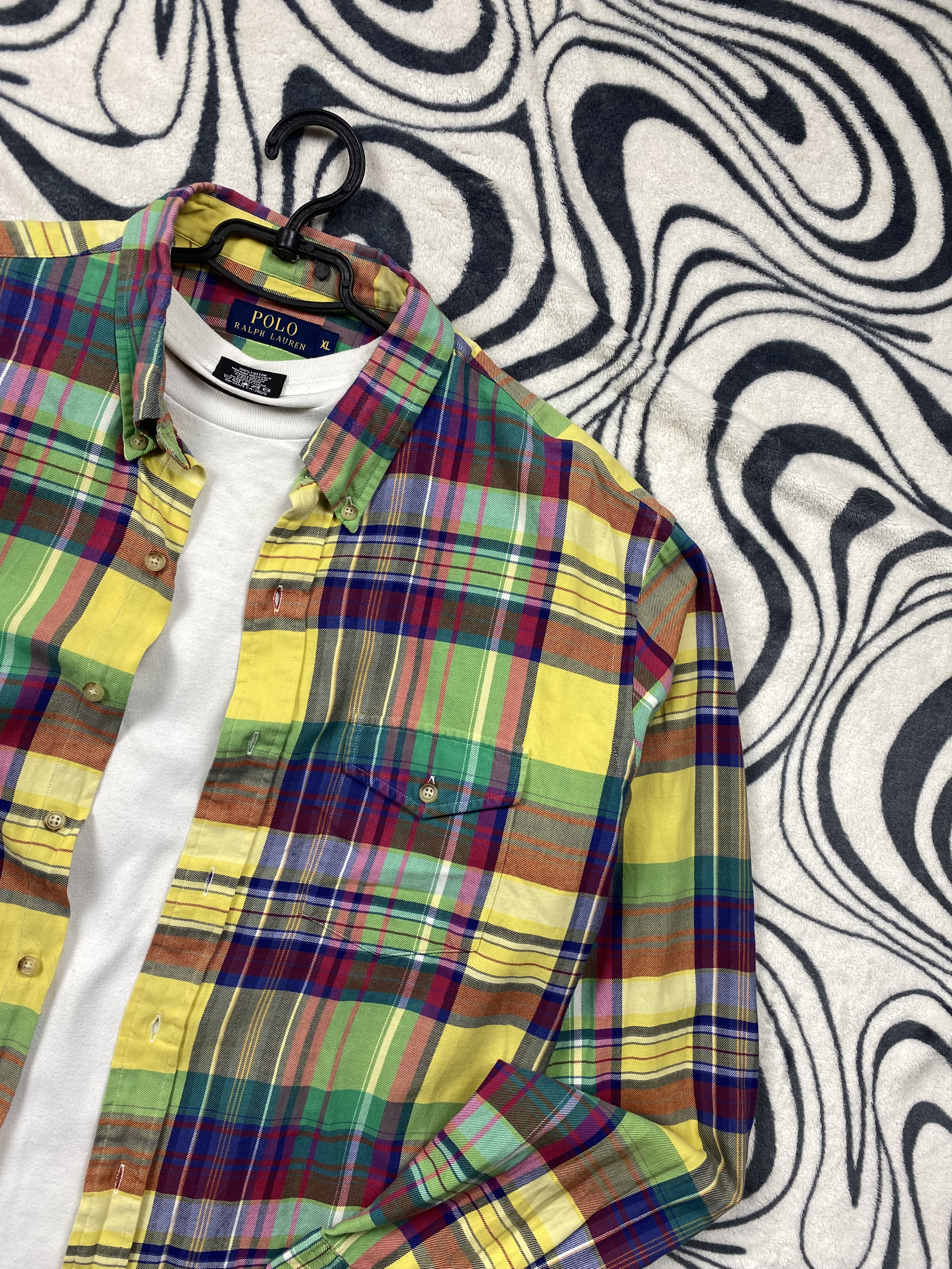 Polo Ralph Lauren Polo Ralph Lauren Mens Flannel Plaid Shirt Size US XL / EU 56 / 4 - 2 Thumbnail
