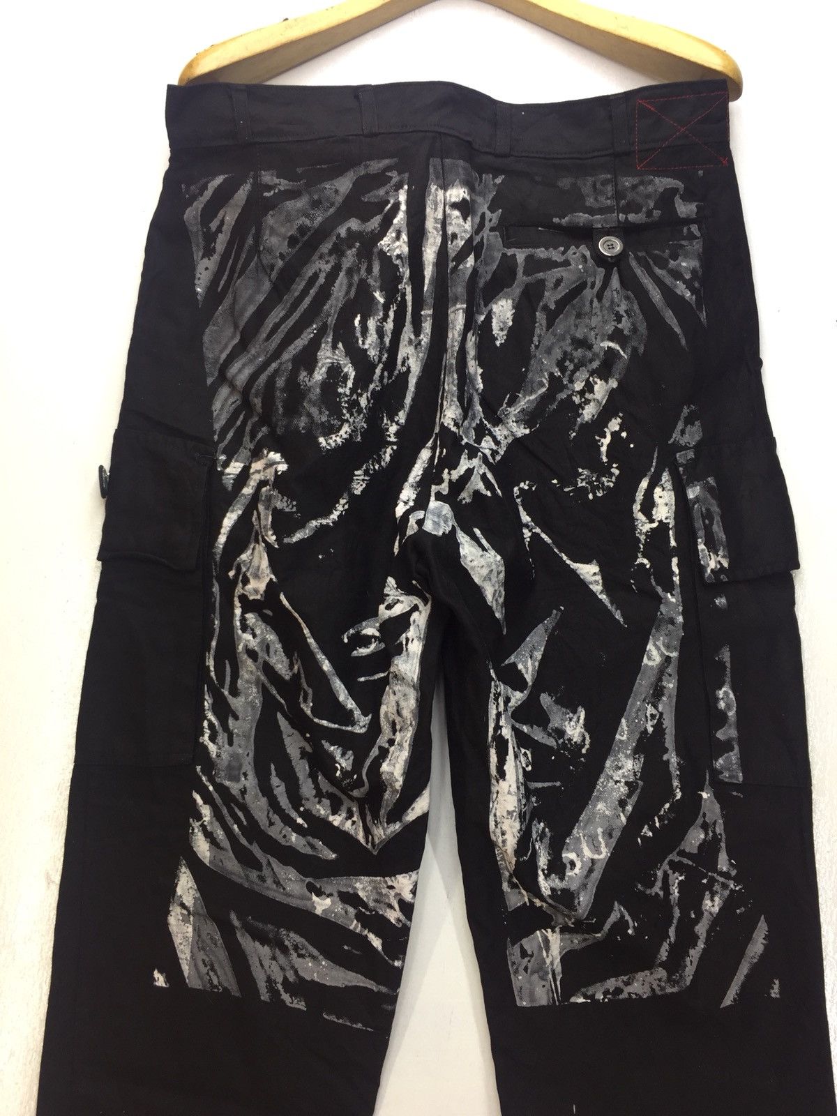 Japanese Brand Shimamura Cargo Pants Paint Splash Size US 33 - 3 Thumbnail