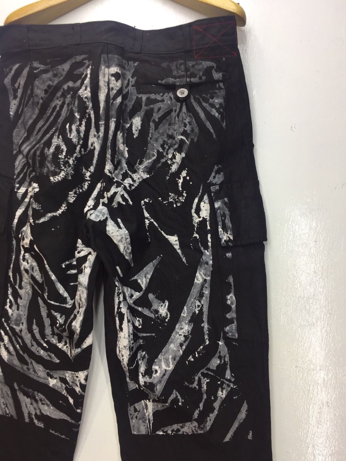 Japanese Brand Shimamura Cargo Pants Paint Splash Size US 33 - 5 Thumbnail