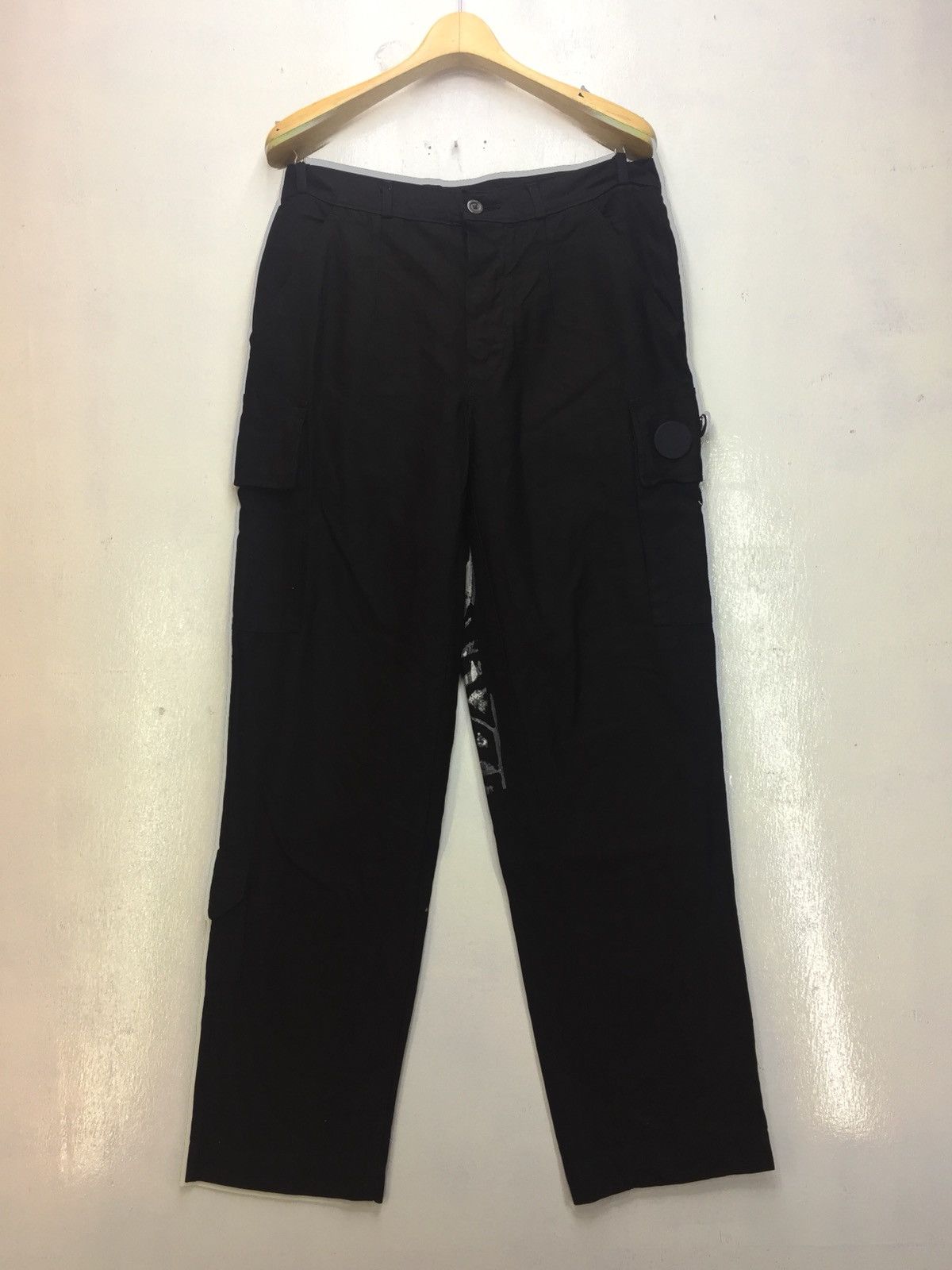Japanese Brand Shimamura Cargo Pants Paint Splash Size US 33 - 2 Thumbnail