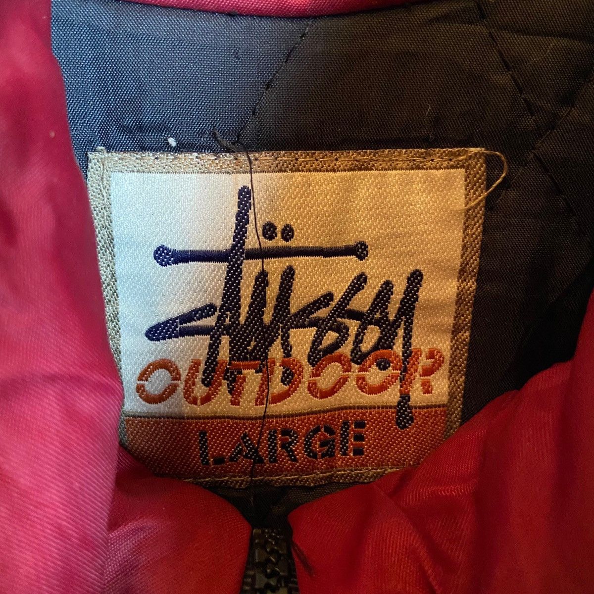 Stussy × Vintage Vintage 90s Stussy Outdoor Logo Jacket Coat Size US L / EU 52-54 / 3 - 6 Thumbnail