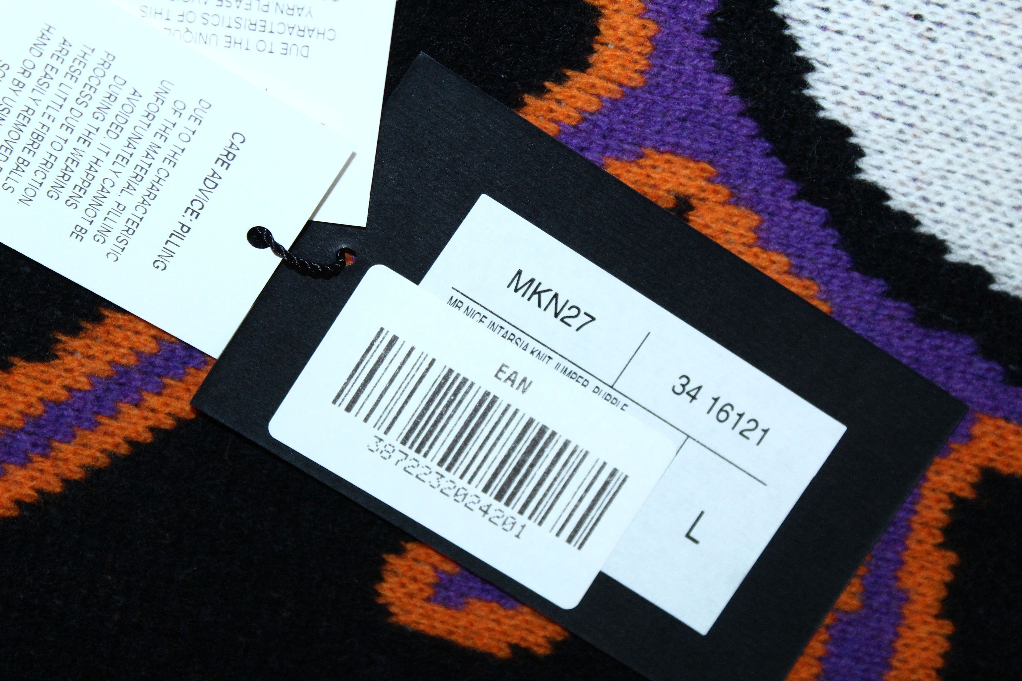 Viktor & Rolf 💥GRAIL💥 Viktor & Rolf Mr Nice Intarsia Knit Jumper Size US L / EU 52-54 / 3 - 9 Thumbnail