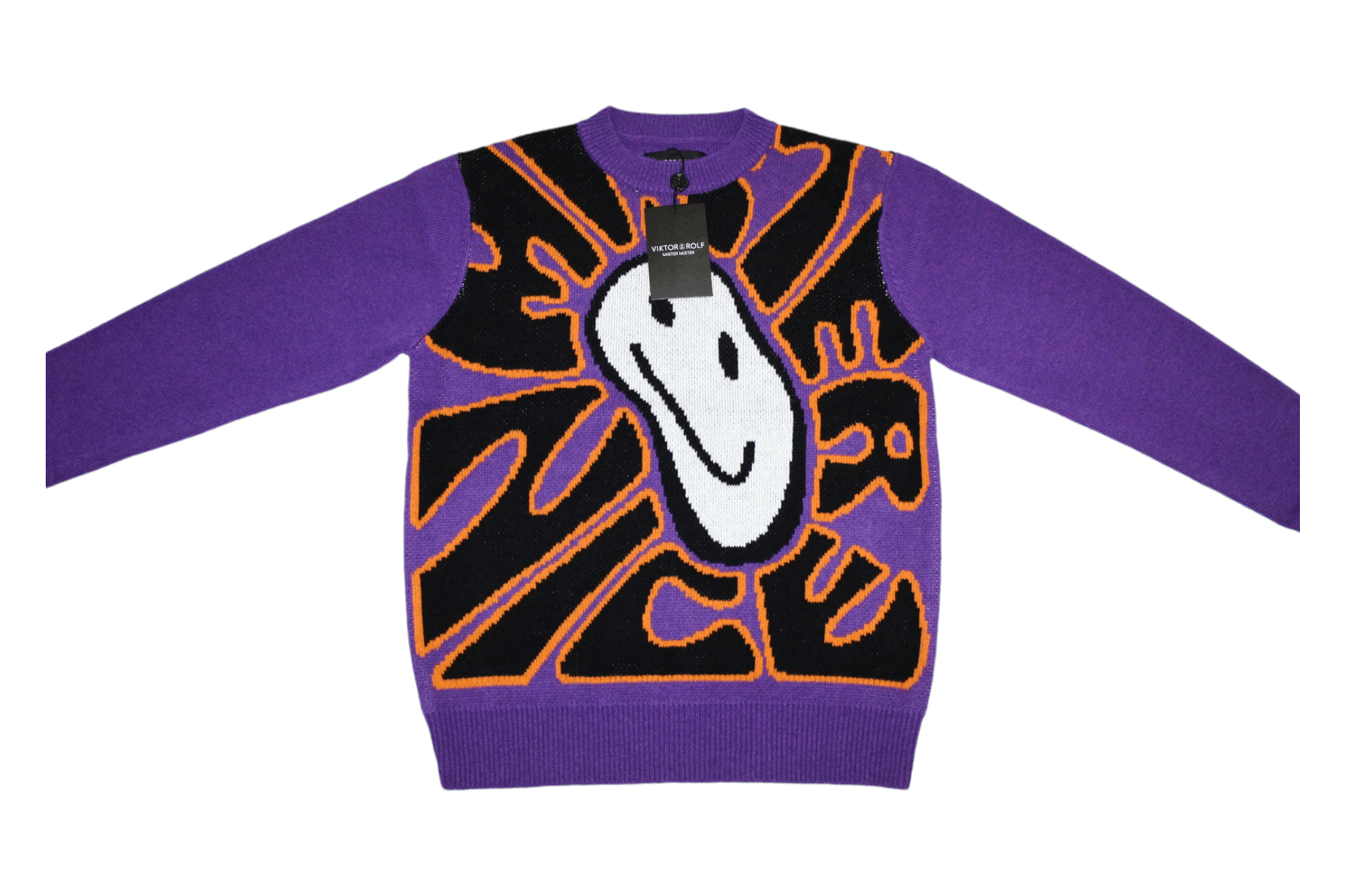 Viktor & Rolf 💥GRAIL💥 Viktor & Rolf Mr Nice Intarsia Knit Jumper Size US L / EU 52-54 / 3 - 3 Thumbnail