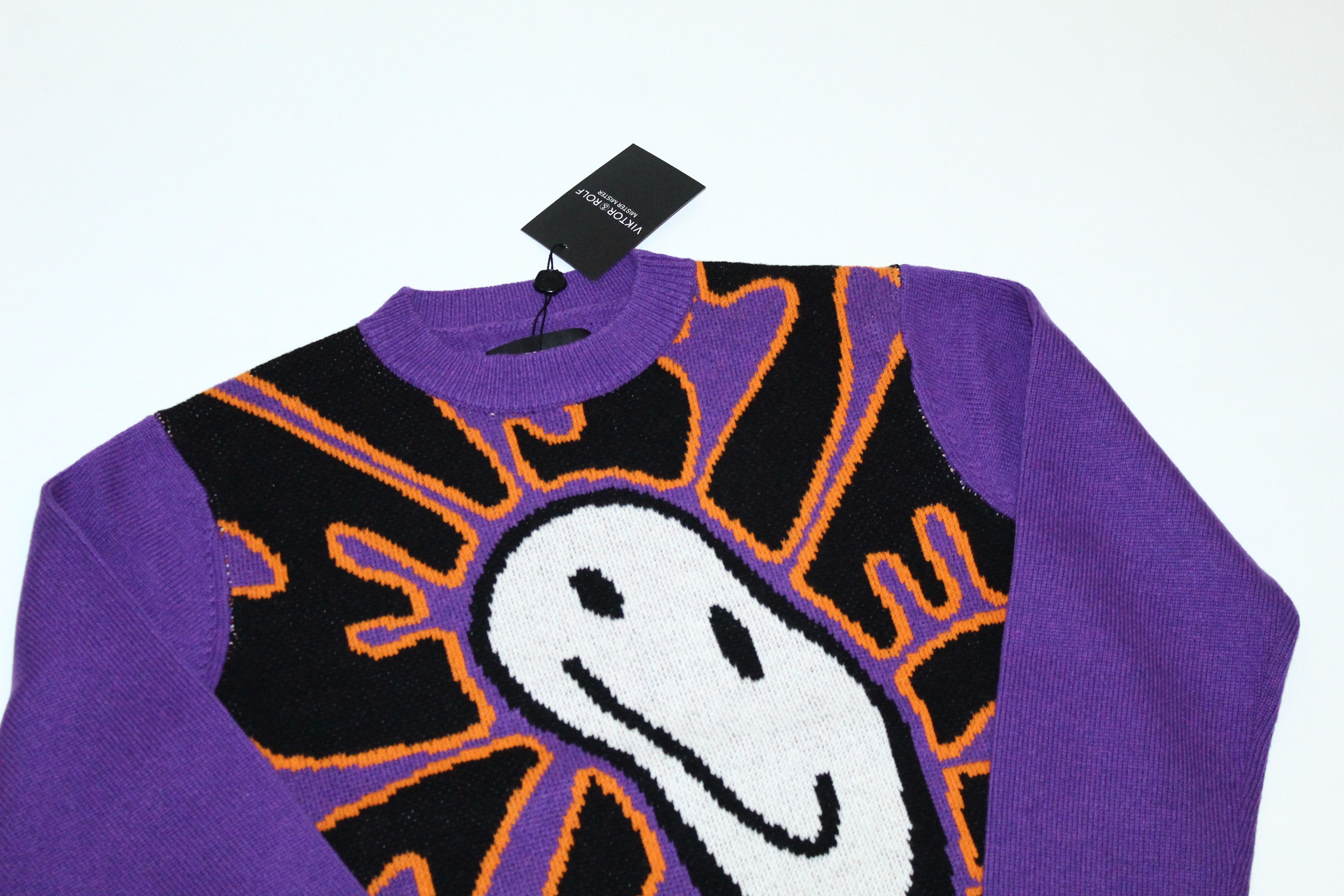 Viktor & Rolf 💥GRAIL💥 Viktor & Rolf Mr Nice Intarsia Knit Jumper Size US L / EU 52-54 / 3 - 4 Thumbnail