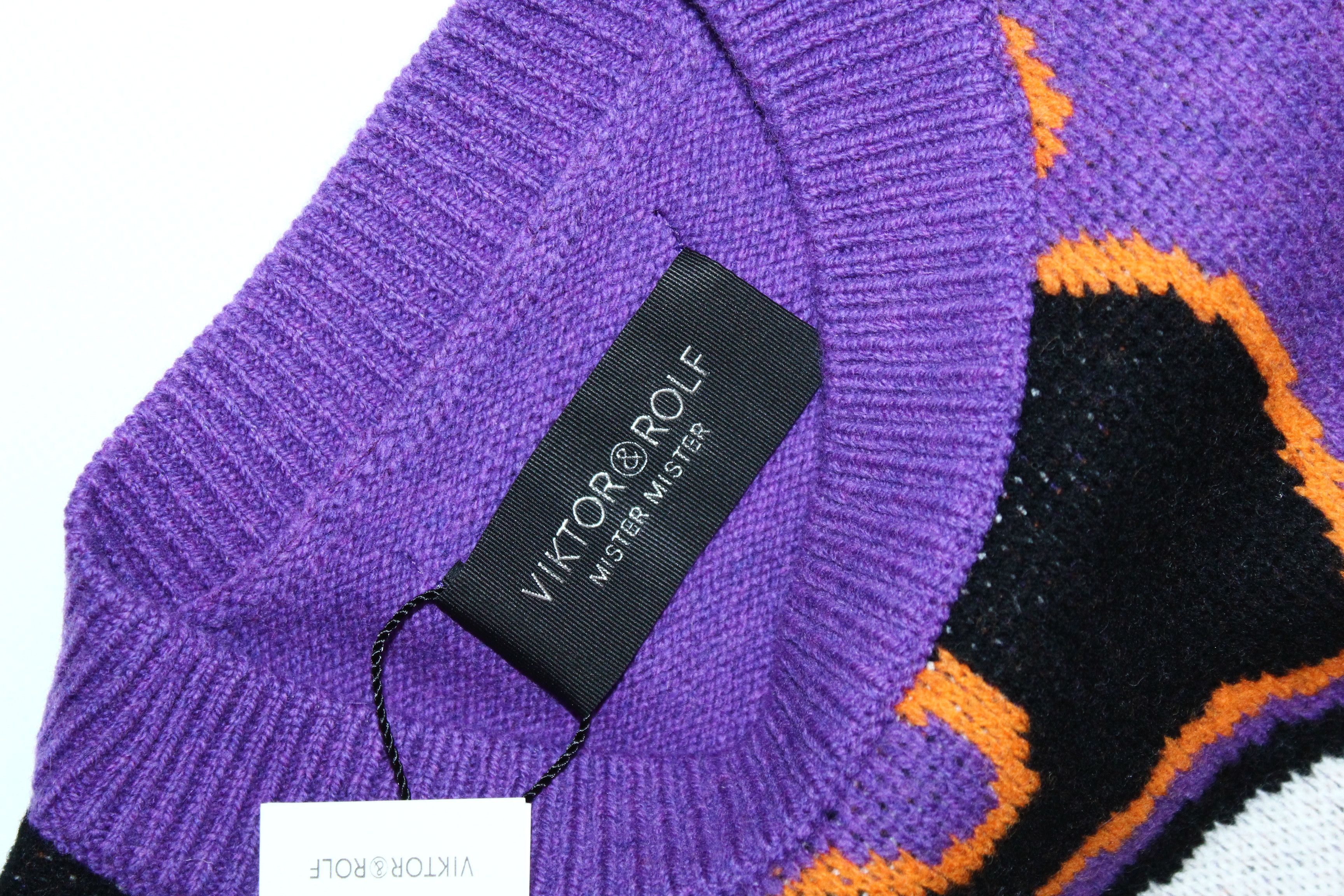 Viktor & Rolf 💥GRAIL💥 Viktor & Rolf Mr Nice Intarsia Knit Jumper Size US L / EU 52-54 / 3 - 2 Thumbnail
