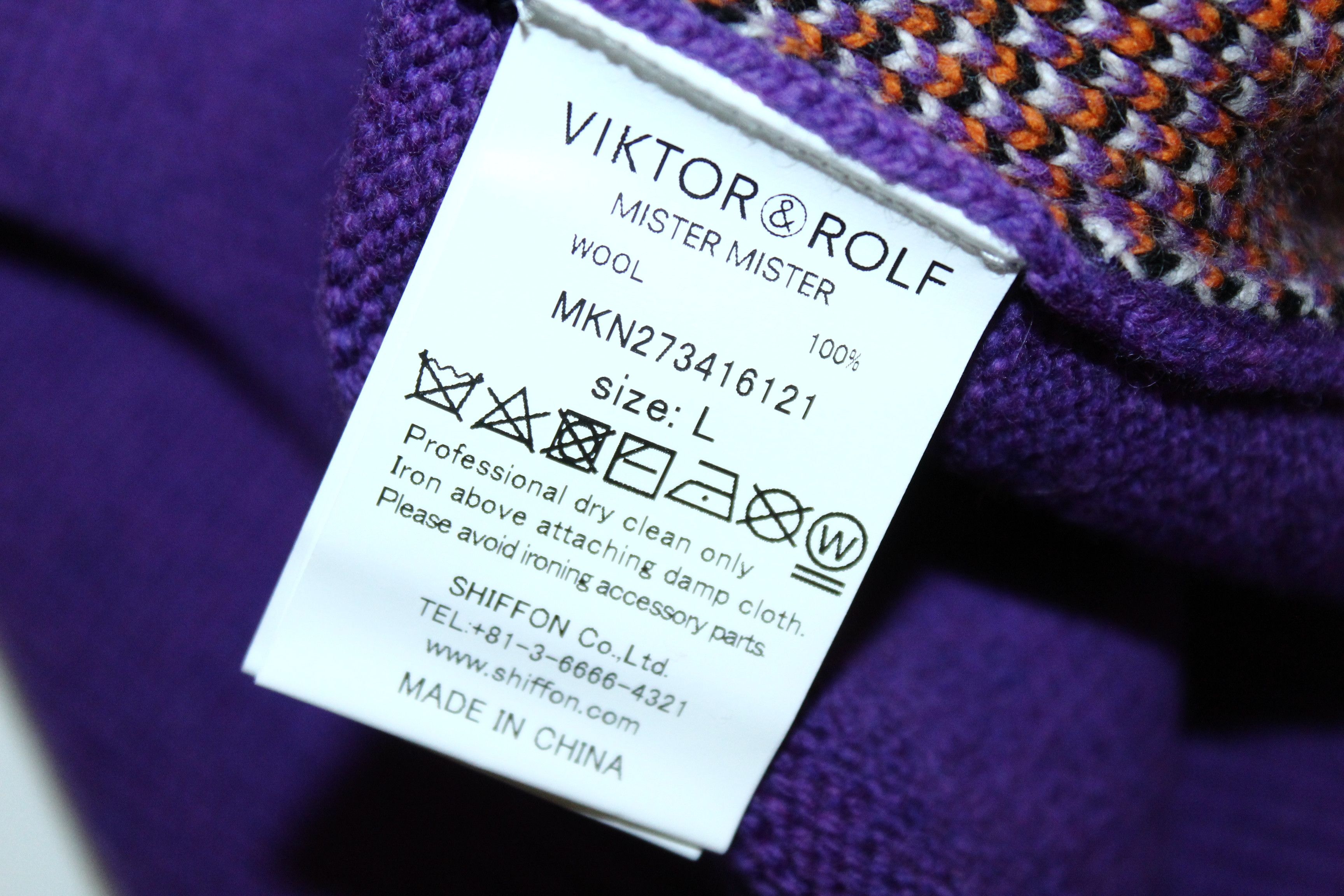 Viktor & Rolf 💥GRAIL💥 Viktor & Rolf Mr Nice Intarsia Knit Jumper Size US L / EU 52-54 / 3 - 5 Thumbnail