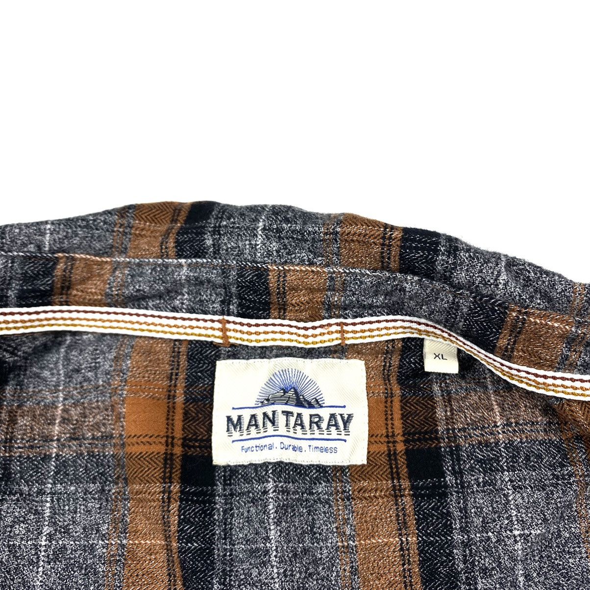 Flannel Brown Vintage Flannel Shirt Checkered Old Money Style Size US XL / EU 56 / 4 - 8 Thumbnail