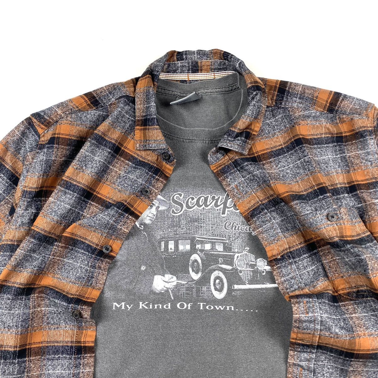 Flannel Brown Vintage Flannel Shirt Checkered Old Money Style Size US XL / EU 56 / 4 - 6 Thumbnail