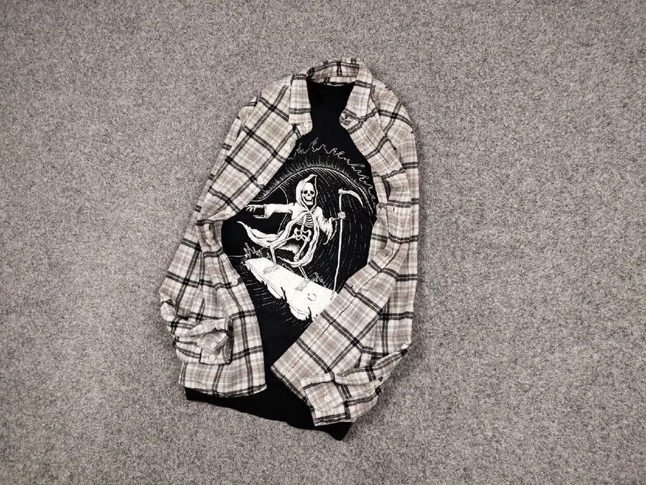Flannel Vintage Flannel Shirt Travis Scott Style Size US S / EU 44-46 / 1 - 5 Thumbnail