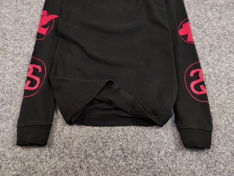 Stussy Vintage 90's Stussy Design Black Long Sleeve Red Logos Size US M / EU 48-50 / 2 - 4 Thumbnail