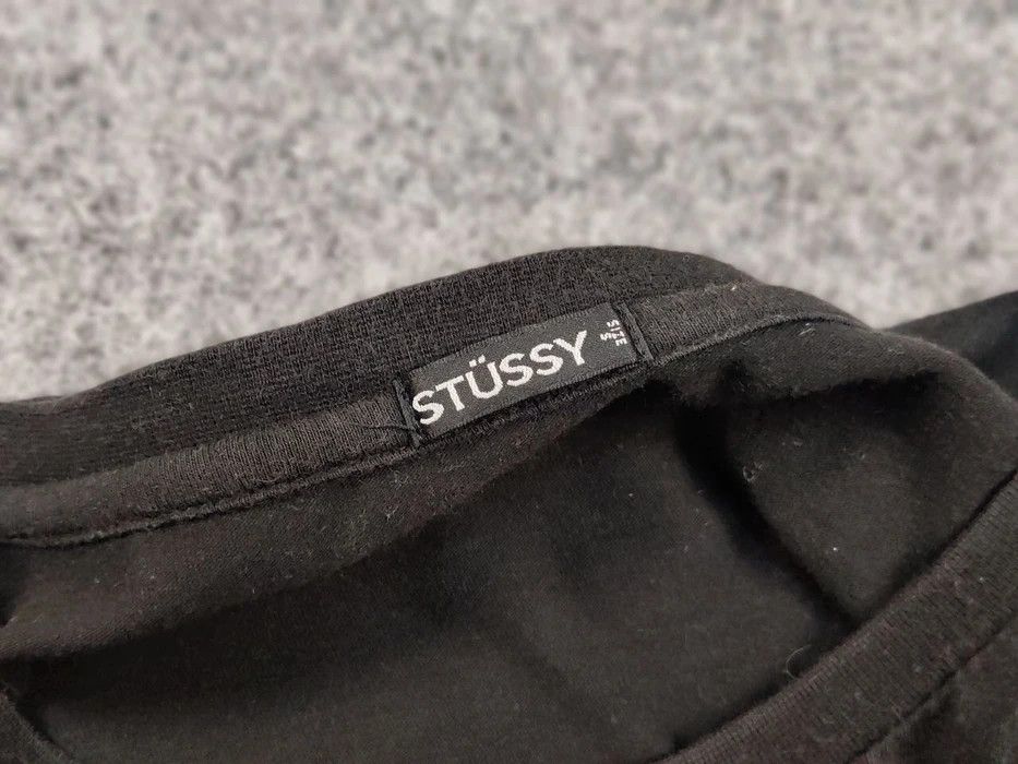 Stussy Vintage 90's Stussy Design Black Long Sleeve Red Logos Size US M / EU 48-50 / 2 - 9 Thumbnail