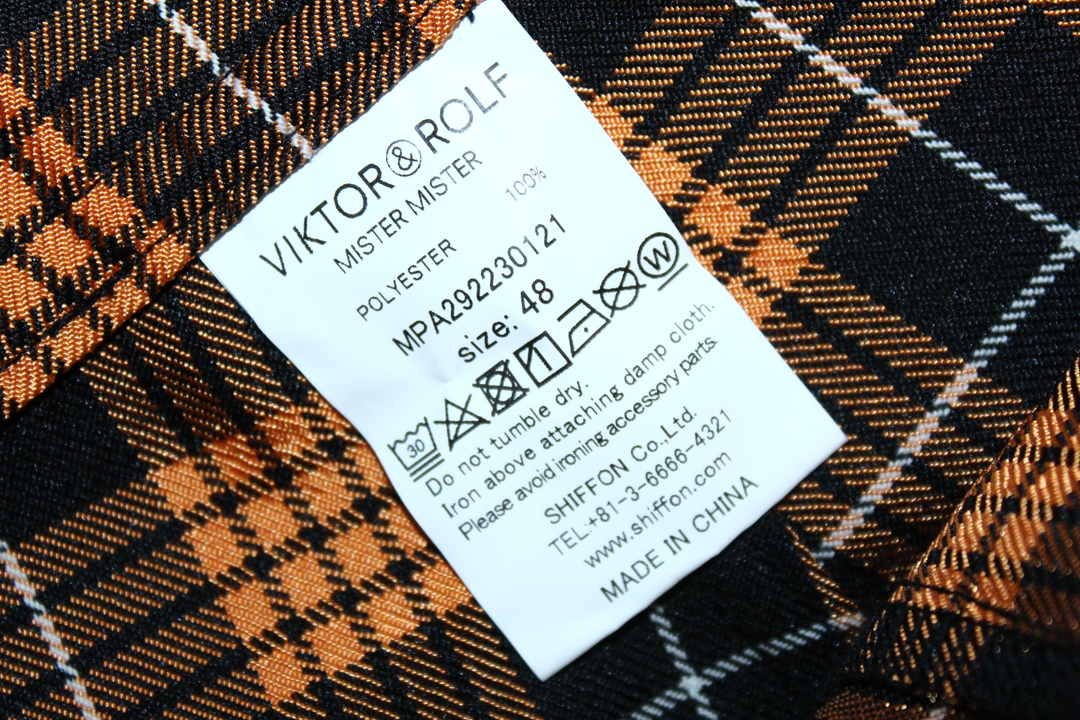 Viktor & Rolf Viktor&Rolf Dungarees - orange tartan Size US 32 / EU 48 - 10 Thumbnail