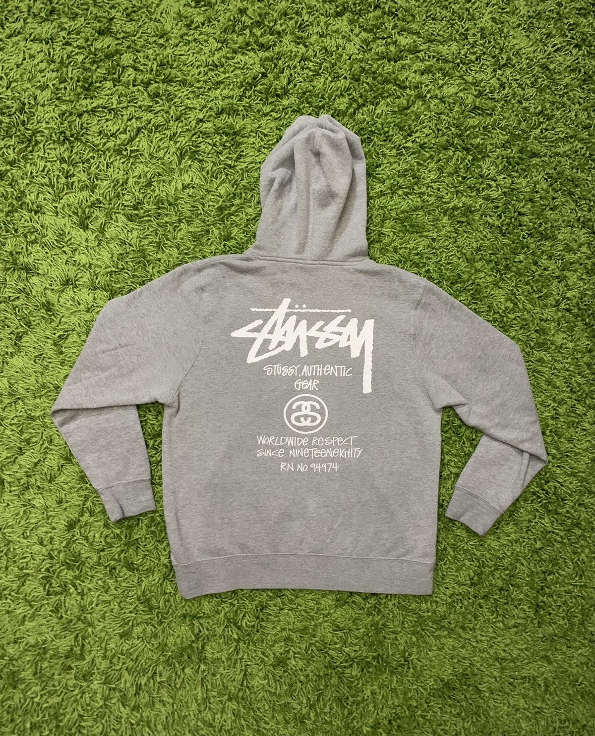 Streetwear × Stussy × Vintage Vintage Stussy Authentic Gear Hoodie 