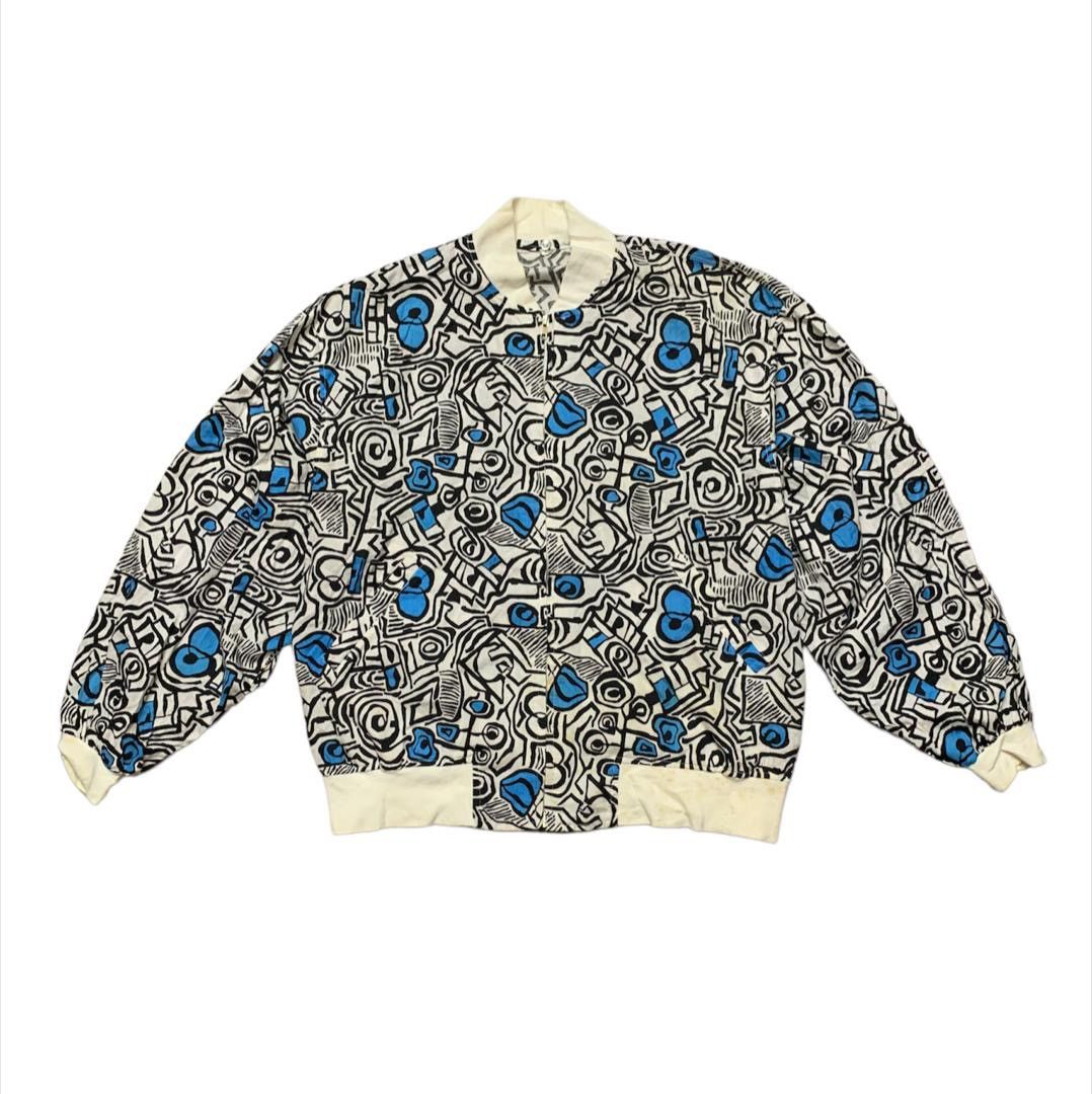 Vintage Pop Art Abstract Inspired Keith Haring Thin Jacket